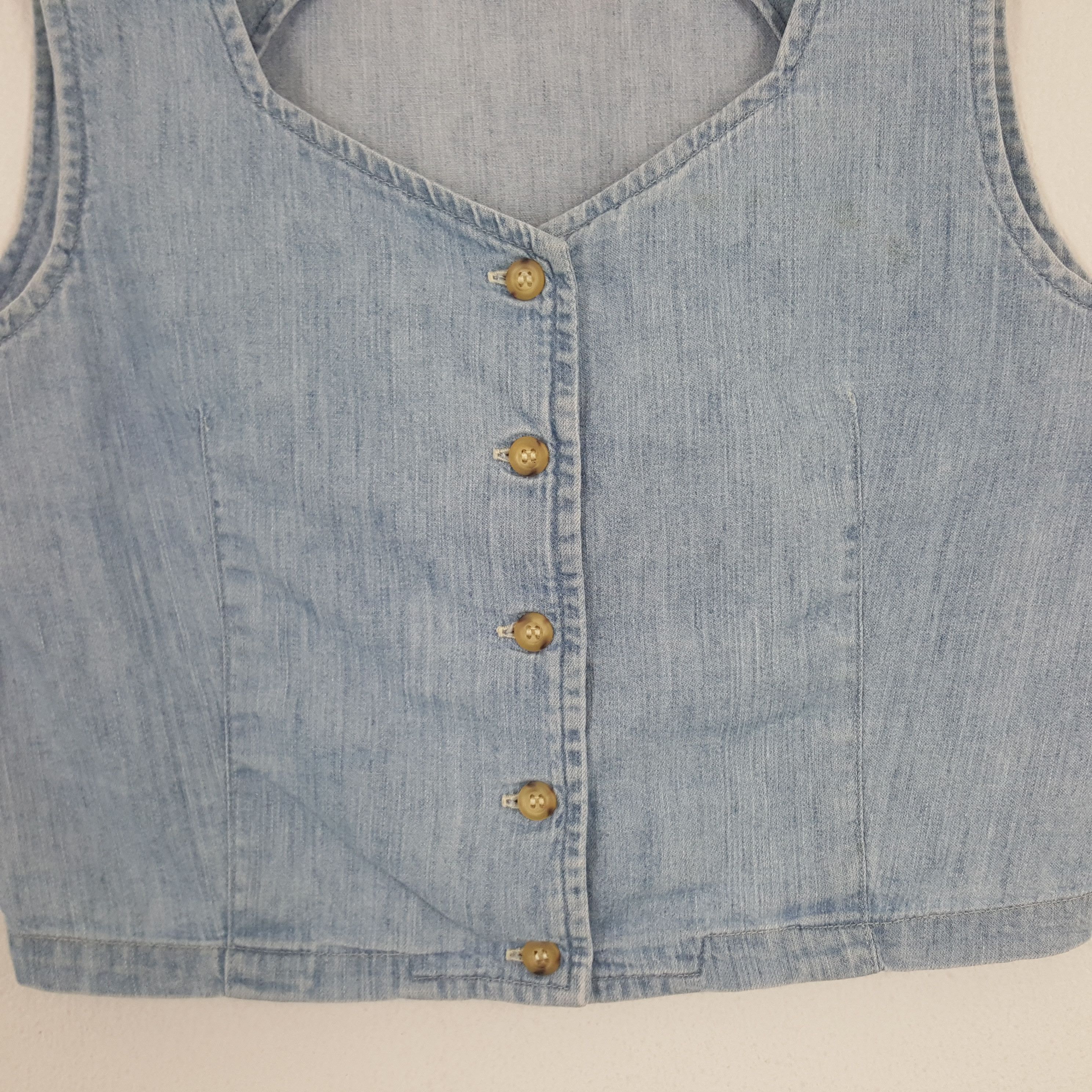 Levi's × Vintage Vintage Levi's For Ladies American Denim Tank Top Vest Size S / US 4 / IT 40 - 2 Thumbnail