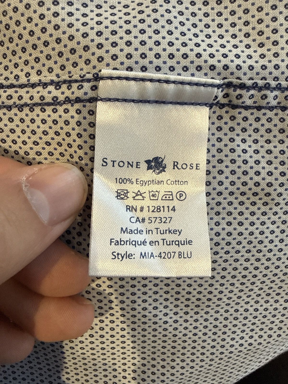 Stone Rose Stone Rose Egyptian Cotton Button Down Shirt Size US S / EU 44-46 / 1 - 5 Thumbnail