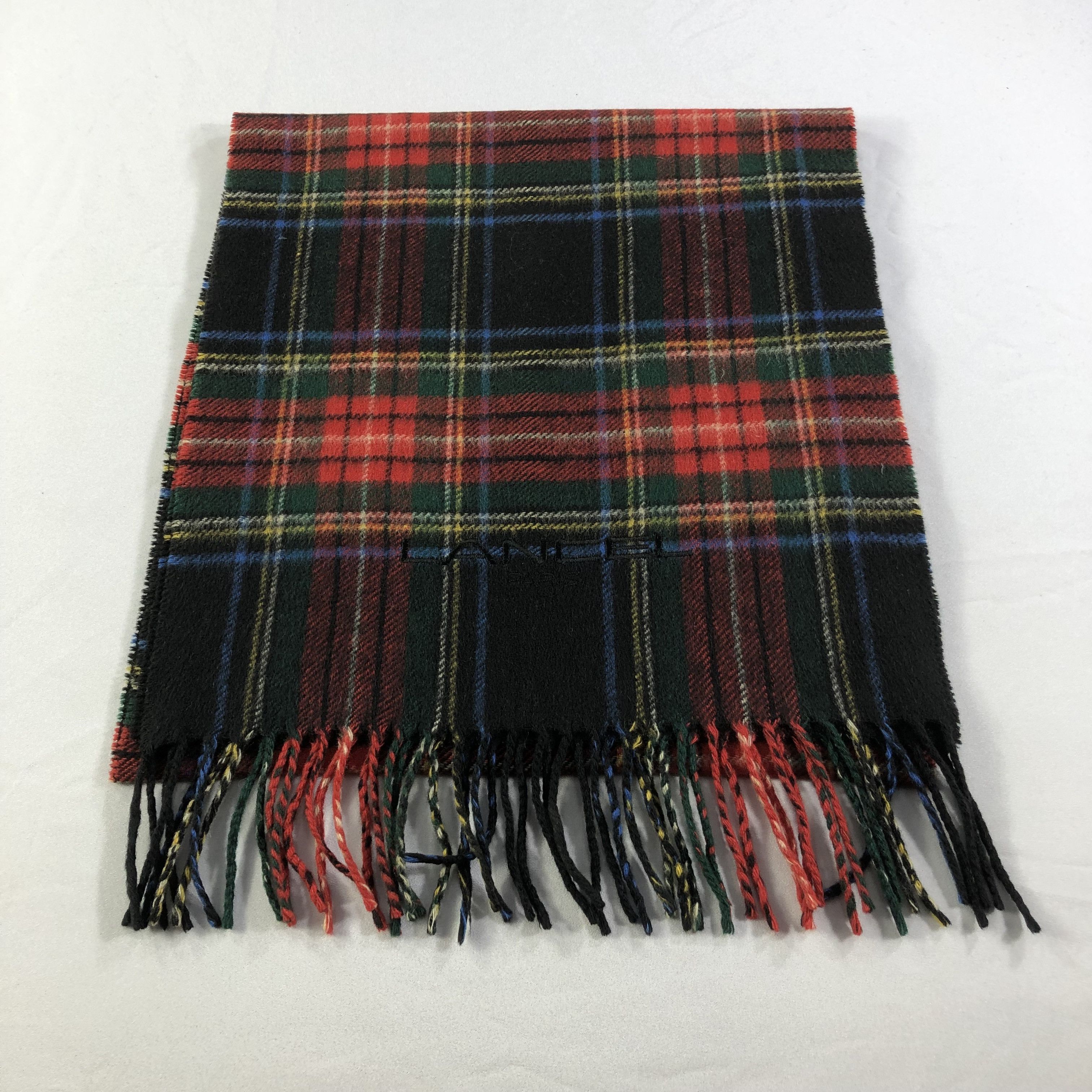 Lancel Lancel Tartan Wool Scarf Muffler V1399 Size ONE SIZE - 1 Thumbnail