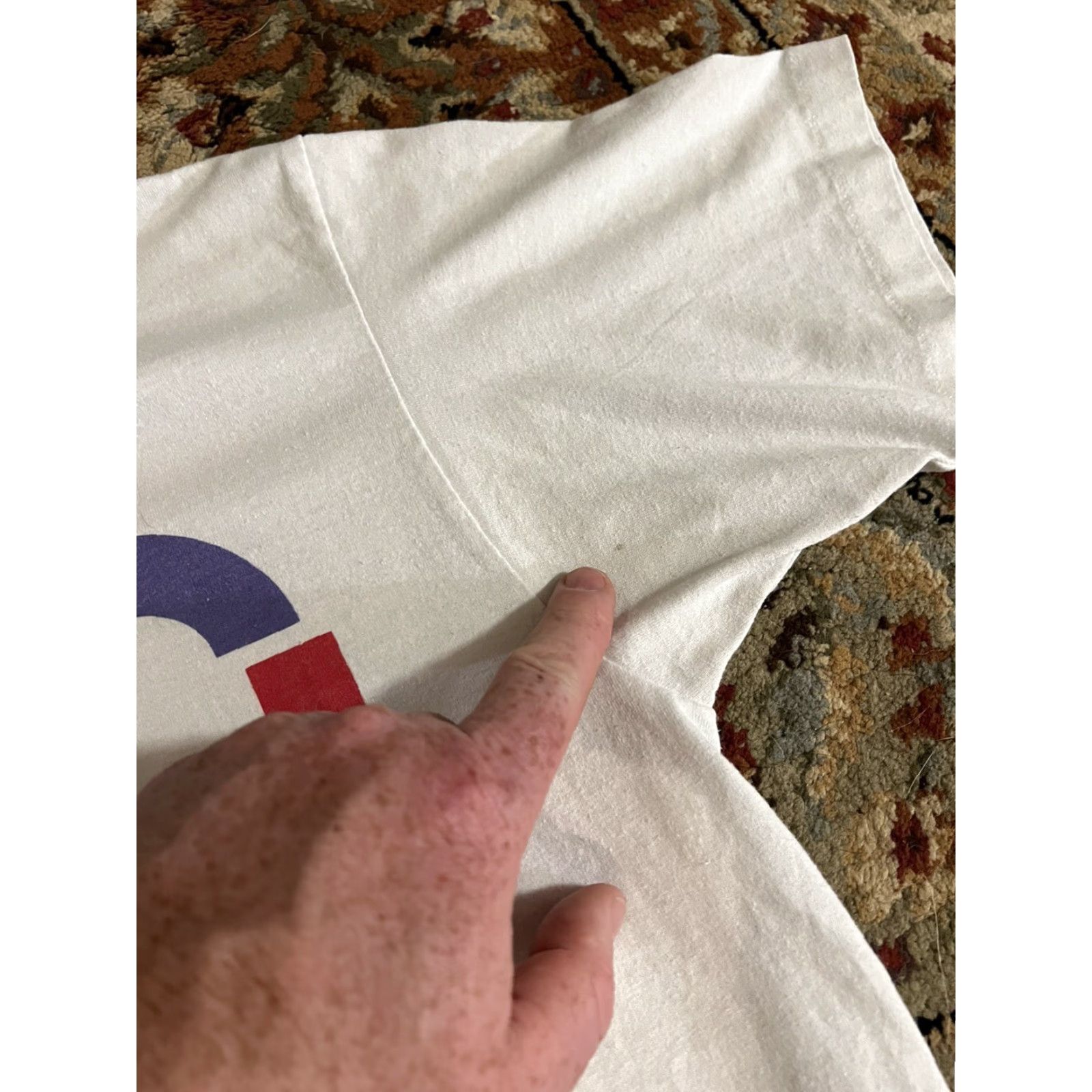 Hanes VINTAGE Hanes T-Shirt Men Single Stitch Crew Neck White L Beach Kravis Center Palm Beach FL Size US L / EU 52-54 / 3 - 6 Thumbnail