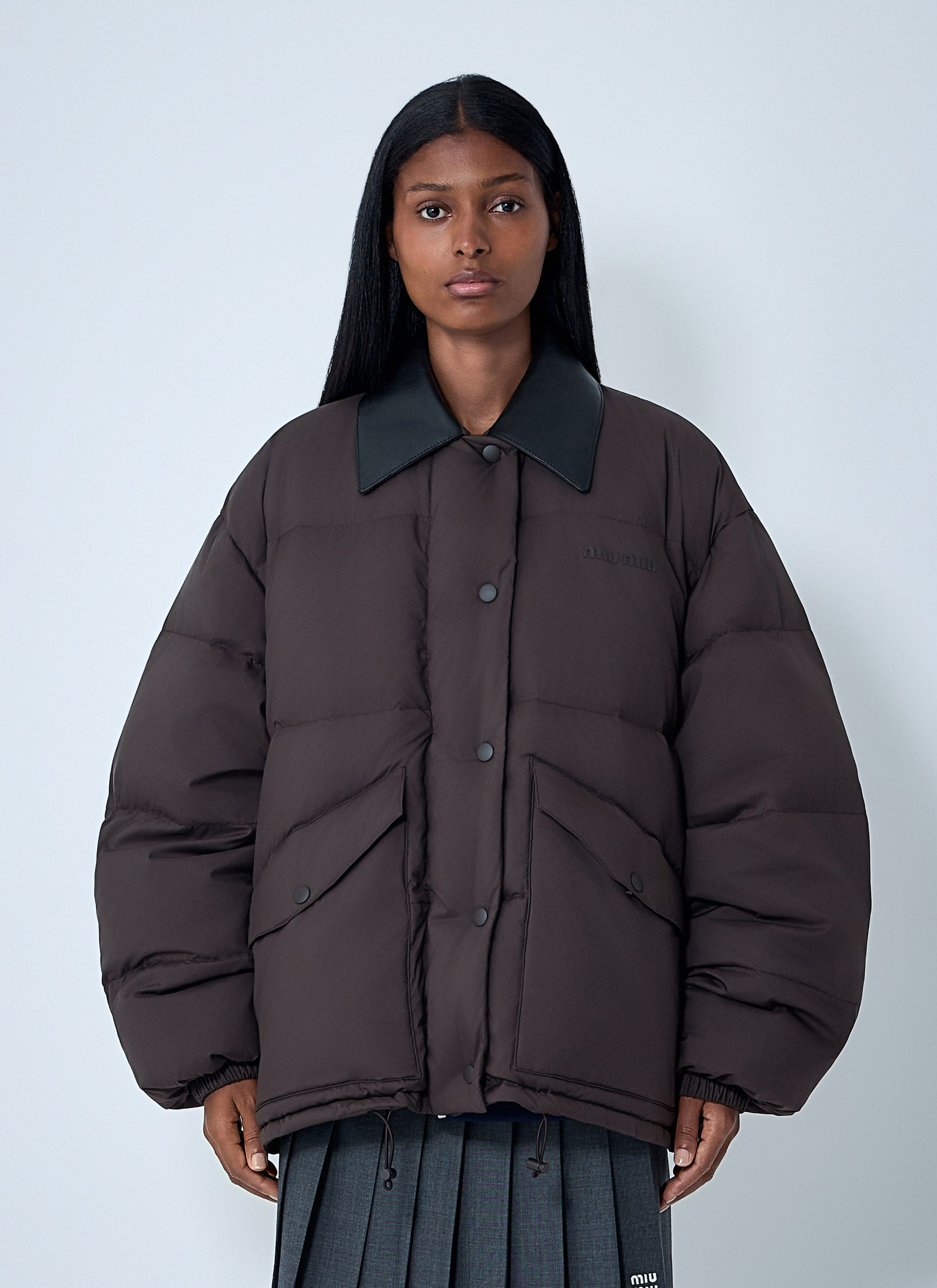 Miu Miu Logo Motif Blouson Jacket | Grailed