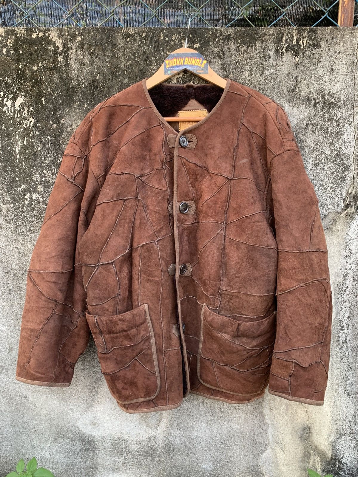 Hai Sporting Gear 90’s Hai Sporting Gear Issey Miyaki Patchwork Leather Jacket Size US M / EU 48-50 / 2 - 2 Thumbnail