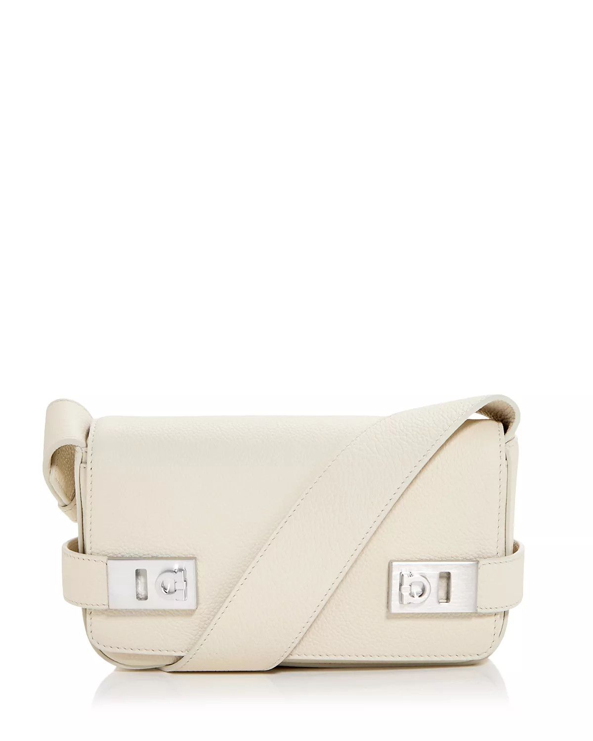 Salvatore Ferragamo o1s1rm0924 Size: OS / Gancini Leather Crossbody Bag in Cream Size ONE SIZE - 1 Preview