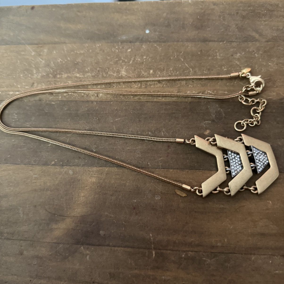 J.Crew J.Crew gold tone pace geometric drop pendant necklace Size ONE SIZE - 2 Thumbnail