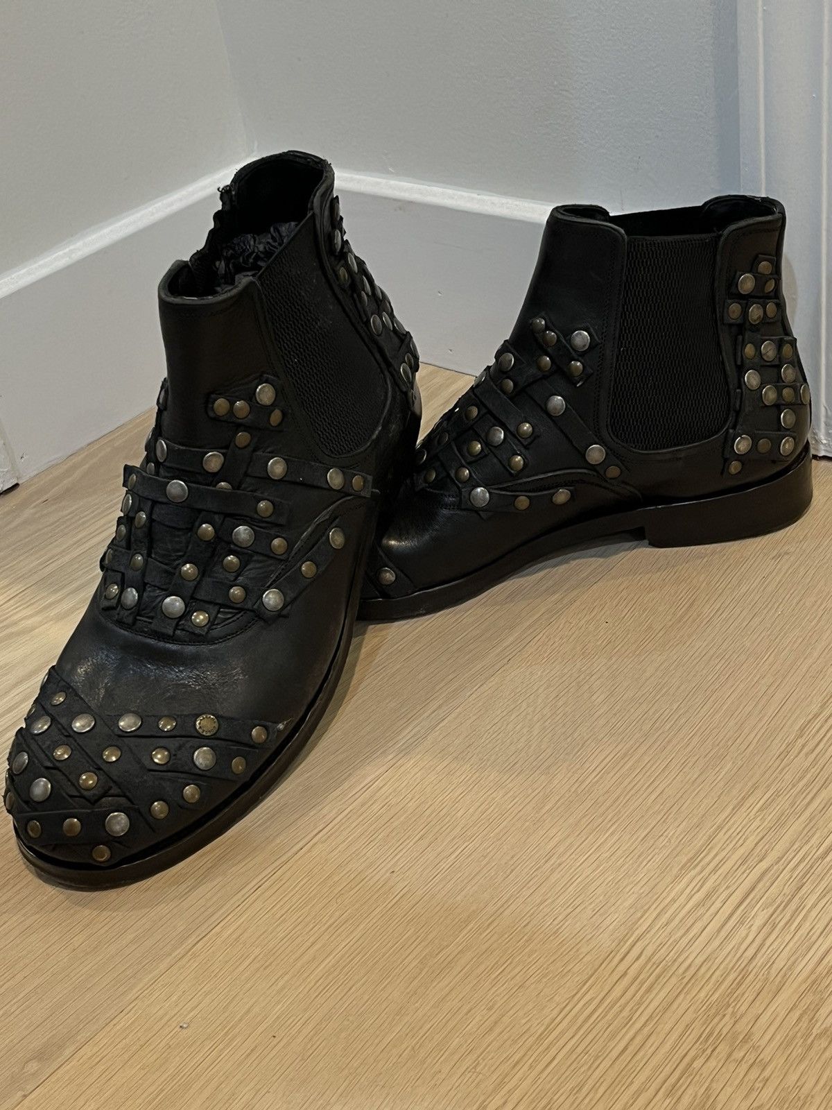 Dolce & Gabbana Studded Leather Ankle Boots. 8 Size US 8 / EU 41 - 17 Thumbnail
