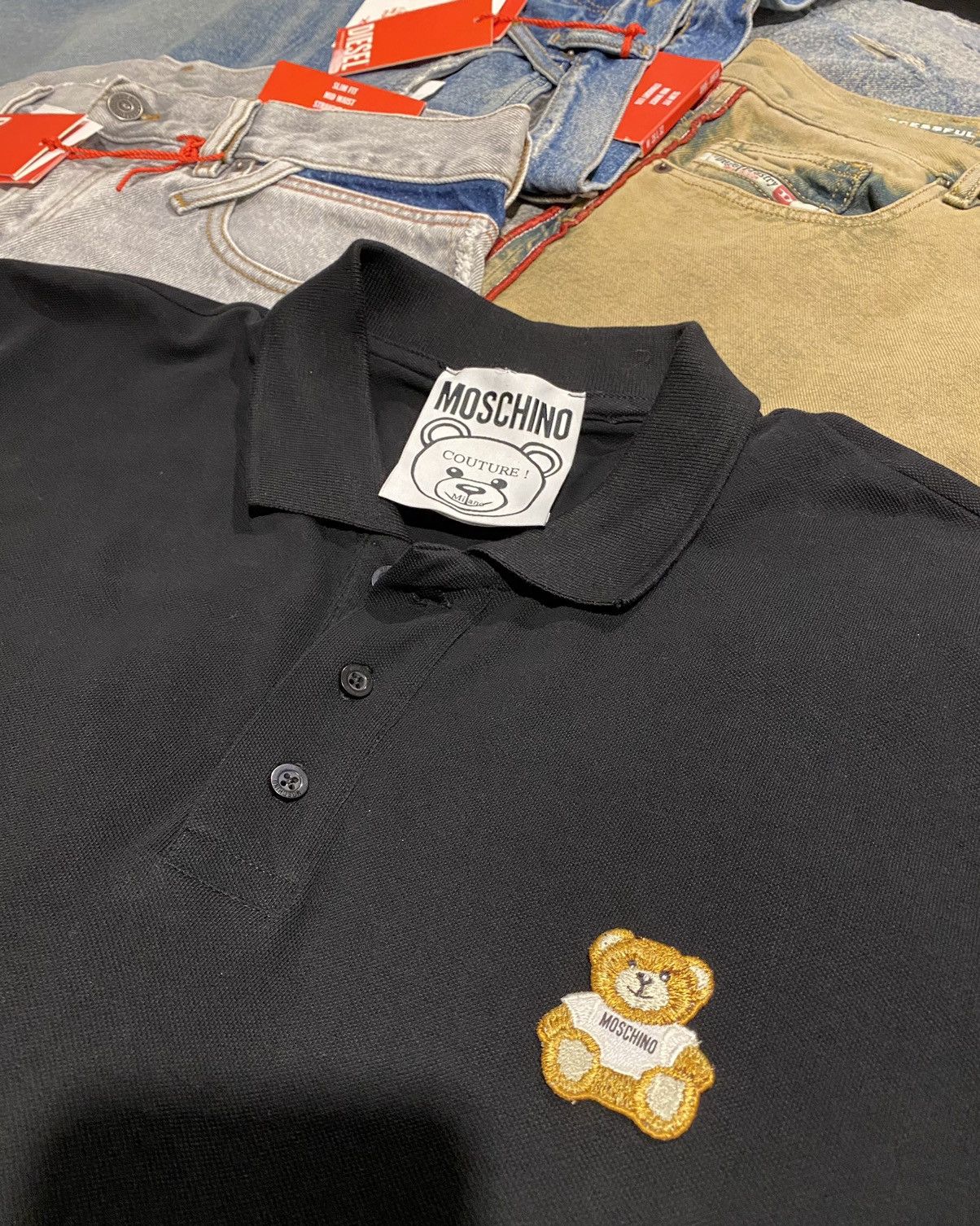 Moschino Moschino Black Teddy Patch Logo Size US XL / EU 56 / 4 - 2 Thumbnail