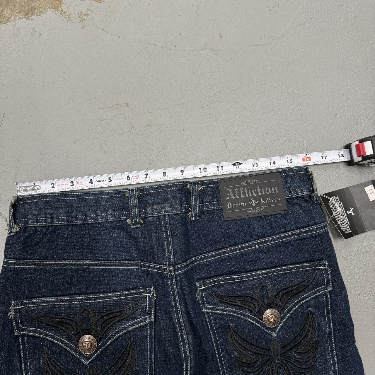 Affliction Y2K New With Tags Affliction Men’s Embroidered Jeans 32 x 35 Size US 32 / EU 48 - 6 Thumbnail