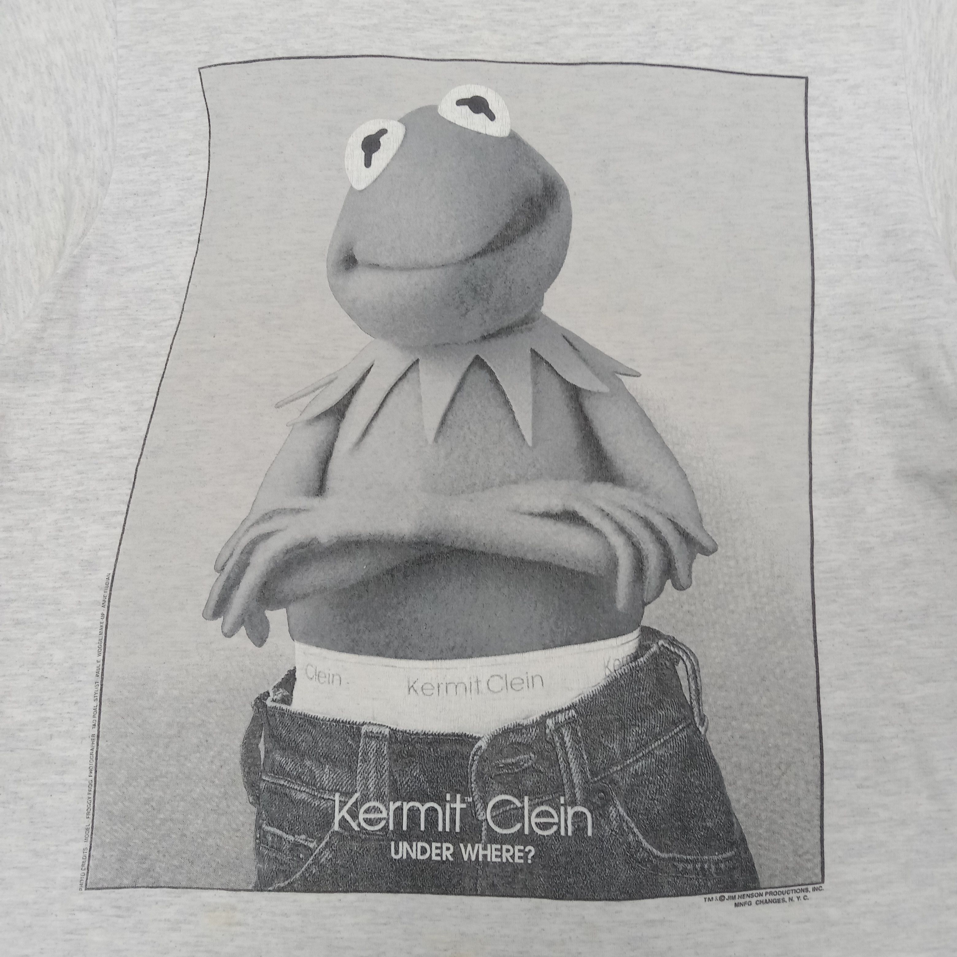 Calvin Klein Calvin Klein Parody Kermit Clein The Muppets Tshirt C267N75 Size US L / EU 52-54 / 3 - 2 Thumbnail