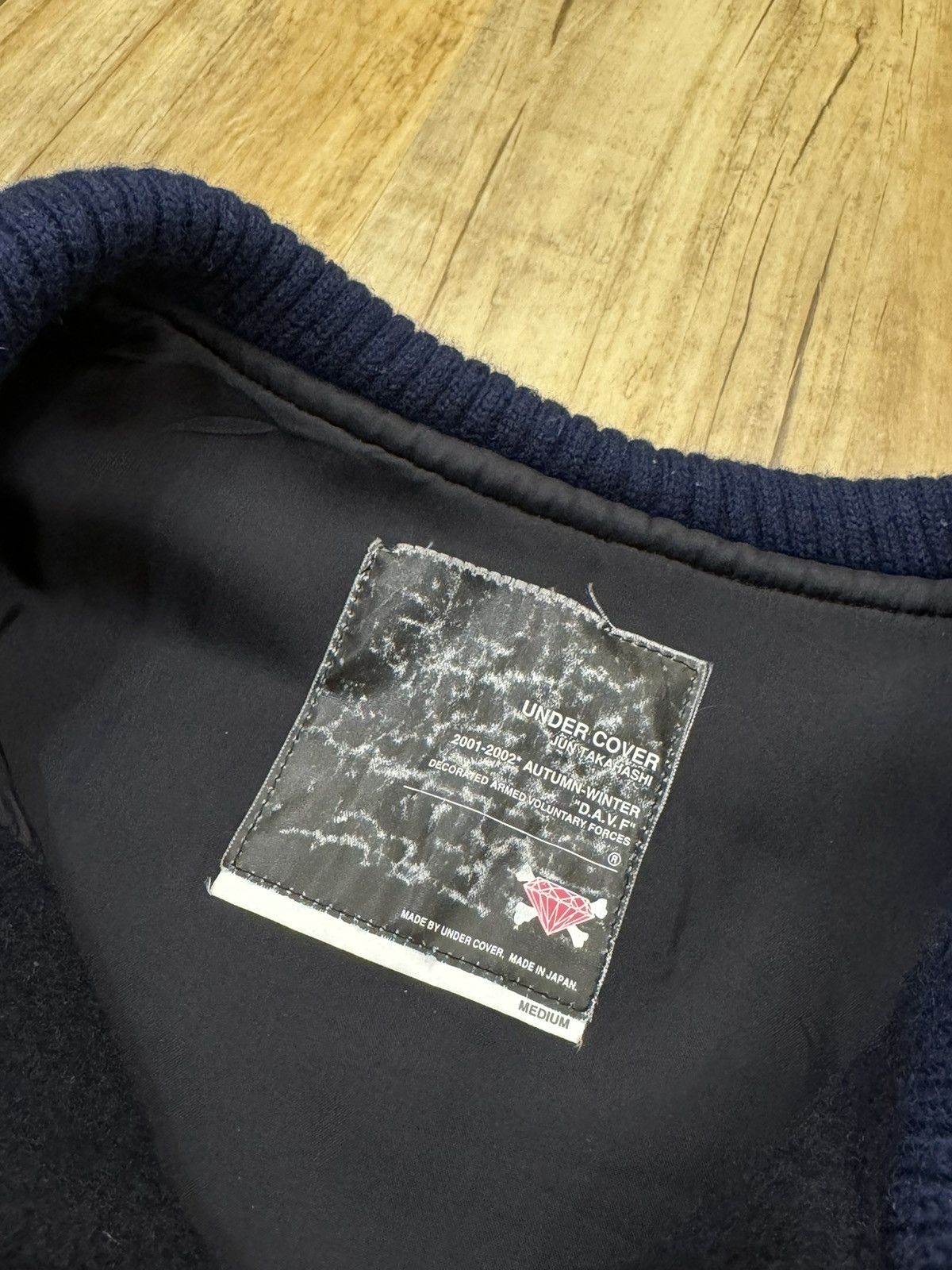 Undercover UNDERCOVER 2001AW "D.A.V.F" Varsity Jacket Size US M / EU 48-50 / 2 - 3 Thumbnail