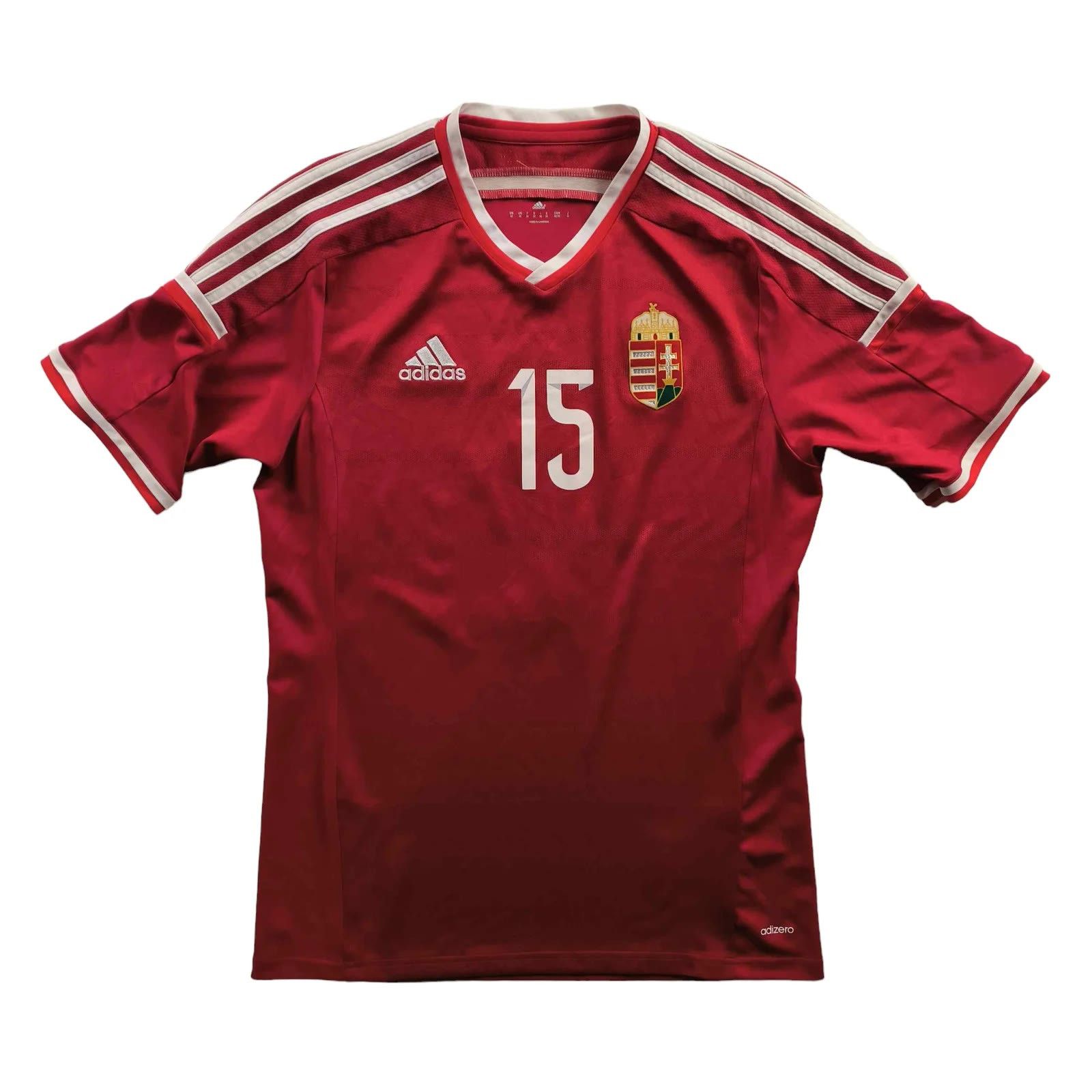 Adidas Hungary 2014-16 Adidas home #15 football jersey size S Size US S / EU 44-46 / 1 - 1 Thumbnail
