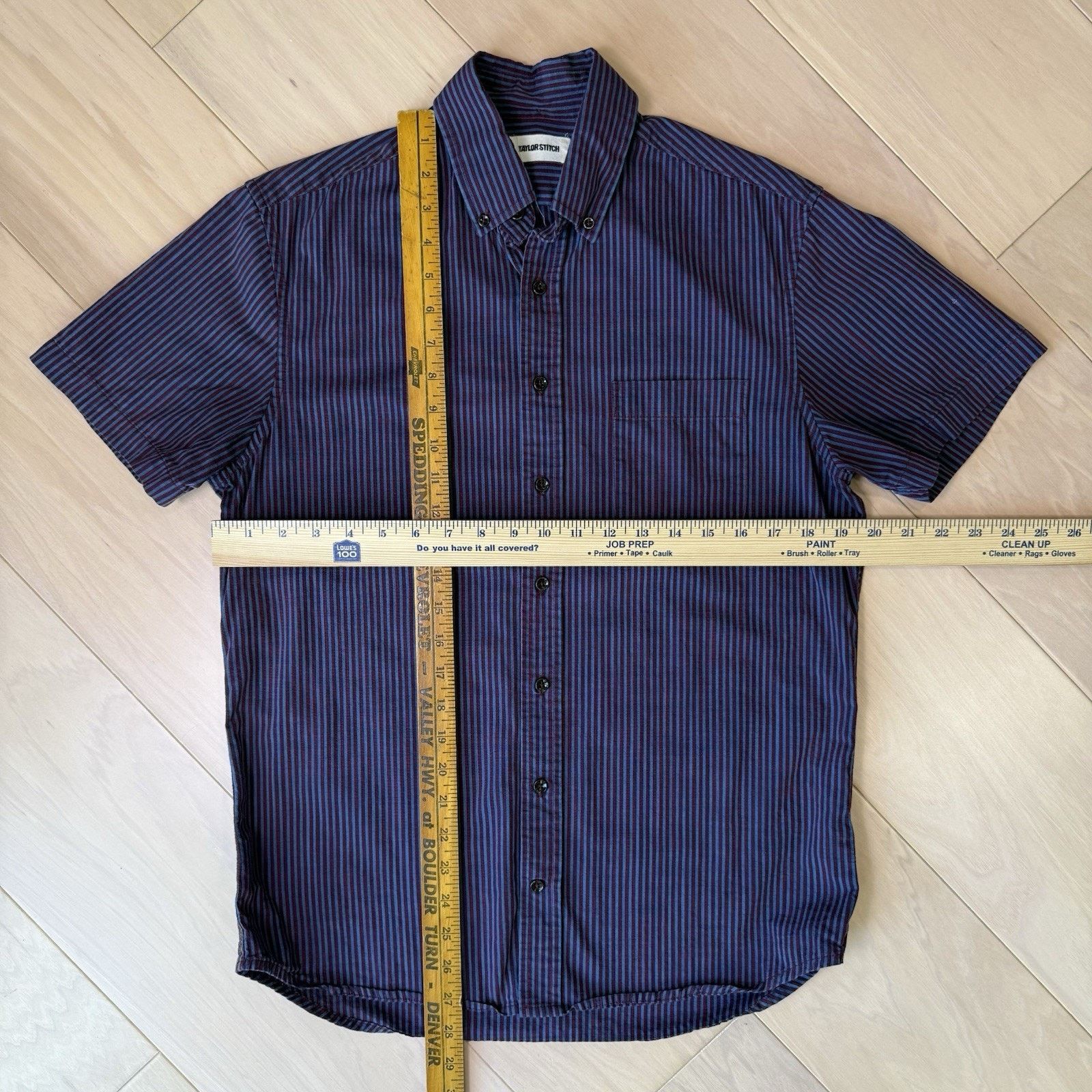 Taylor Stitch Taylor Stitch Short Sleeve Jack Shirt 38 Multicolor Striped Size US S / EU 44-46 / 1 - 2 Thumbnail