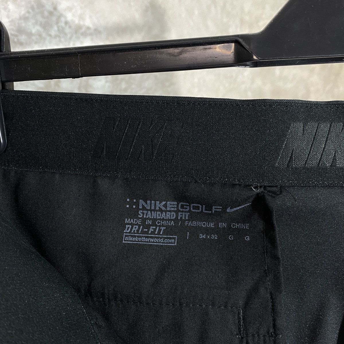 Nike × Vintage Y2K Nike Golf Wet Asphalt Vintage Straight Trousers Pant 00s Size US 34 / EU 50 - 16 Thumbnail