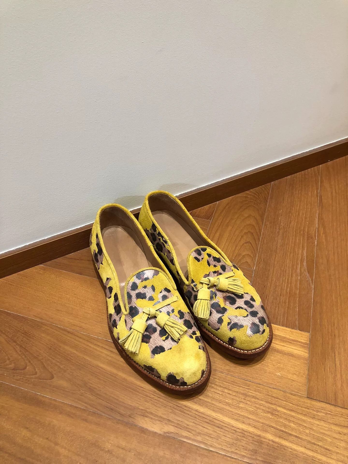 Doublet Doublet Yellow Leopard Smoking Loafers Size US 9 / EU 42 - 1 Thumbnail