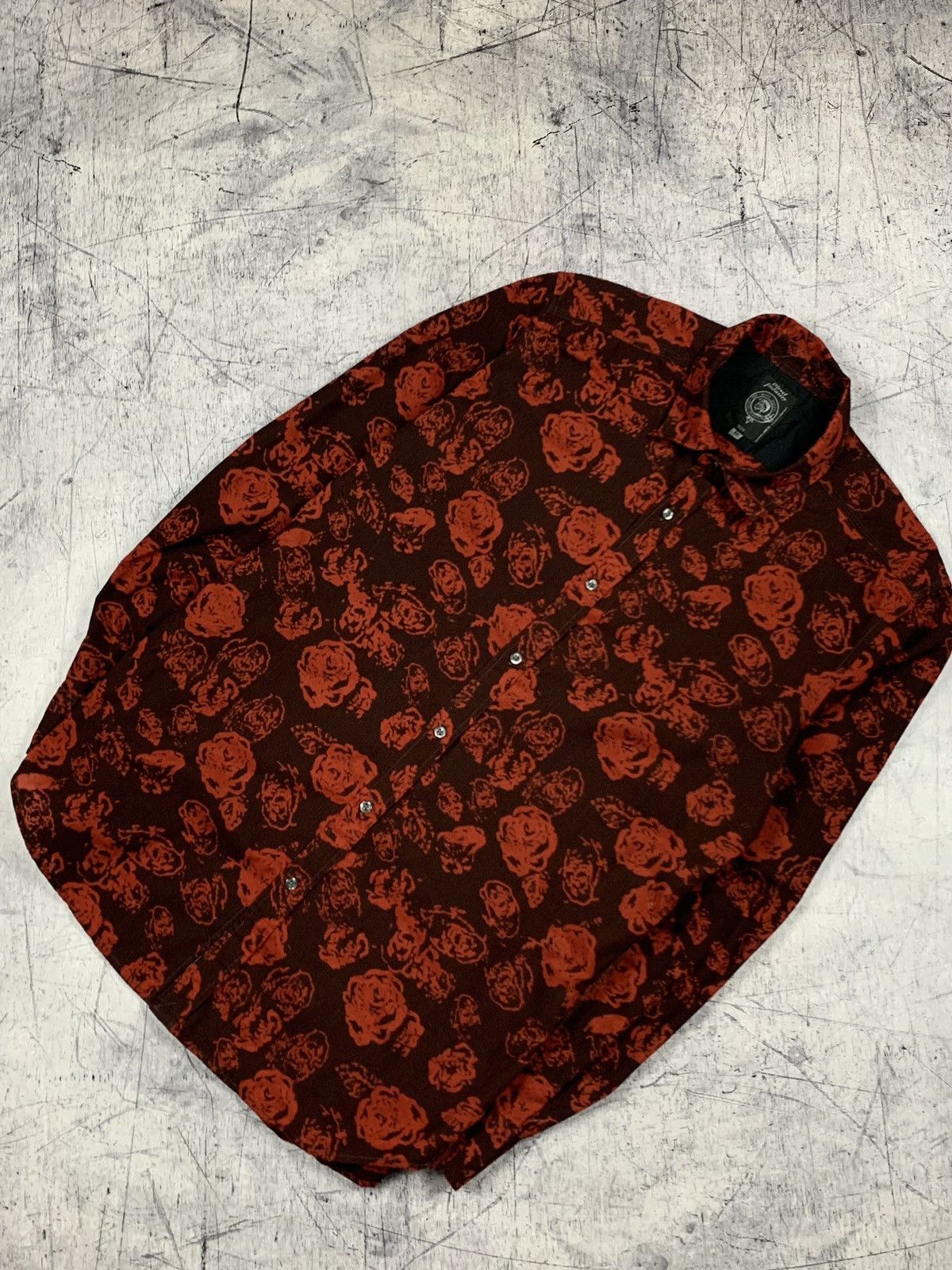 Diesel Vintage Y2K Diesel Industry Roses Shirt Avant Garde Size US M / EU 48-50 / 2 - 1 Thumbnail