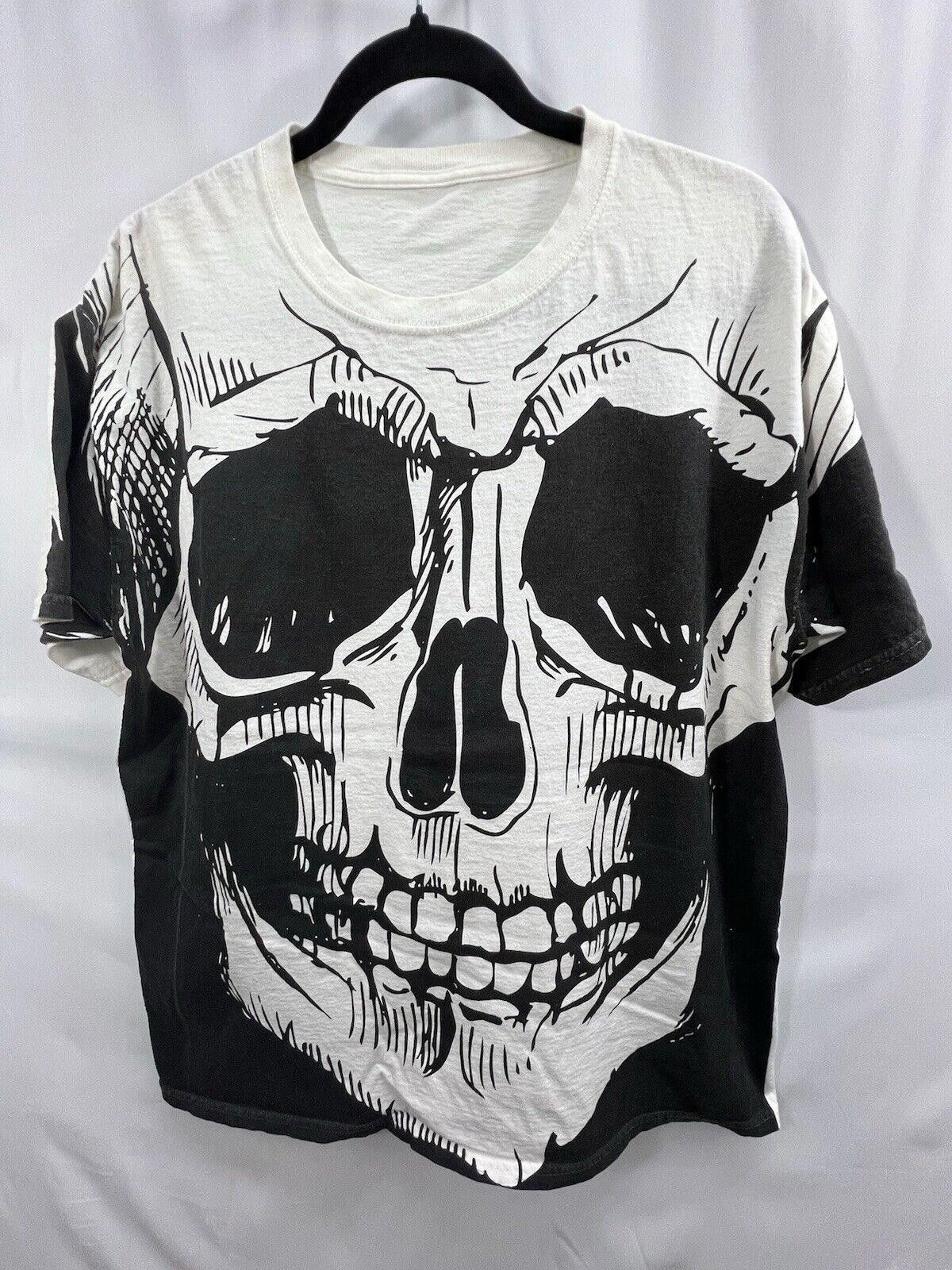 Designer Y2K Skull Full Print Grunge Mall Goth Skeleton (LARGE) Size US L / EU 52-54 / 3 - 1 Thumbnail