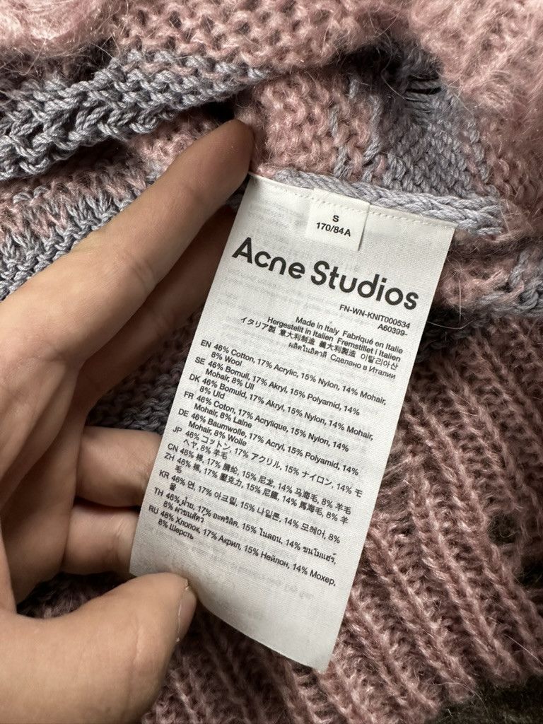 Acne Studios Acne Studios Distressed Stripe Knit Sweater Size US S / EU 44-46 / 1 - 8 Thumbnail