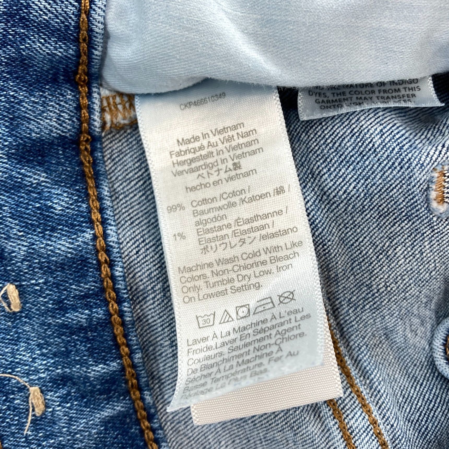 Madewell Madewell The Perfect Vintage Jean Women's 30 Blue Stretch Denim Slim Tapered Jeans Model: Madewell The Perfect Vintage Jean Size 24" / US 00 / IT 34 - 6 Thumbnail