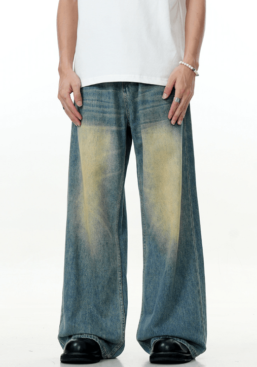 Japanese Brand Street washed vintage blue distressed jeans y2k Size US 32 / EU 48 - 1 Thumbnail