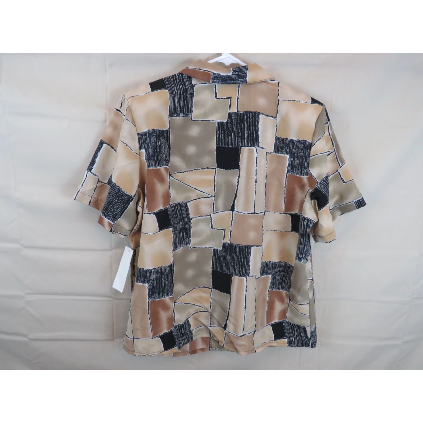 Sears VINTAGE Truffles Shirt 1980s NOS brown abstract print Sears L Adult Mens Size L / US 10 / IT 46 - 5 Thumbnail