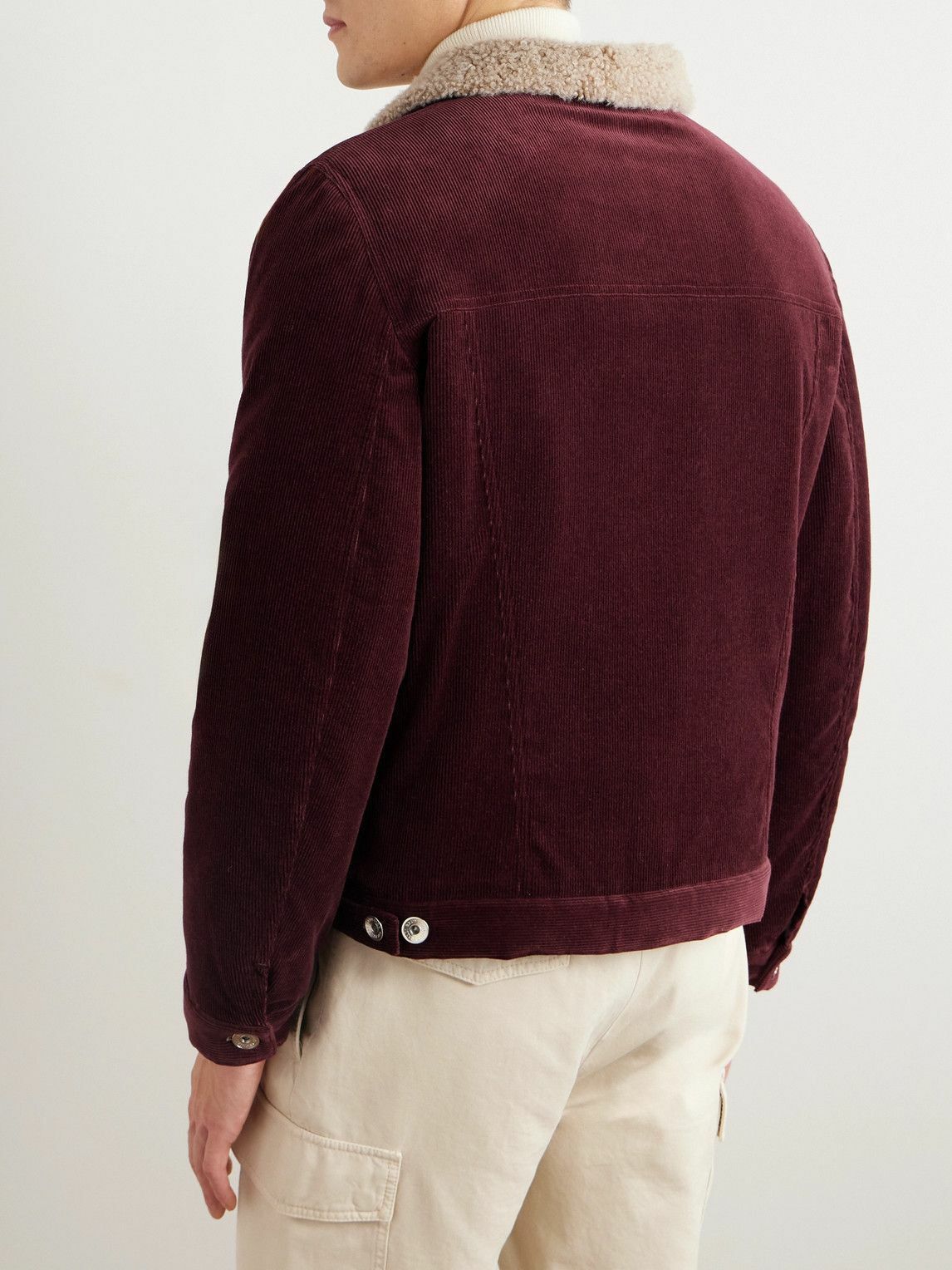 Brunello Cucinelli o1w1db10125 Padded Jacket in Burgundy Size US S / EU 44-46 / 1 - 4 Thumbnail