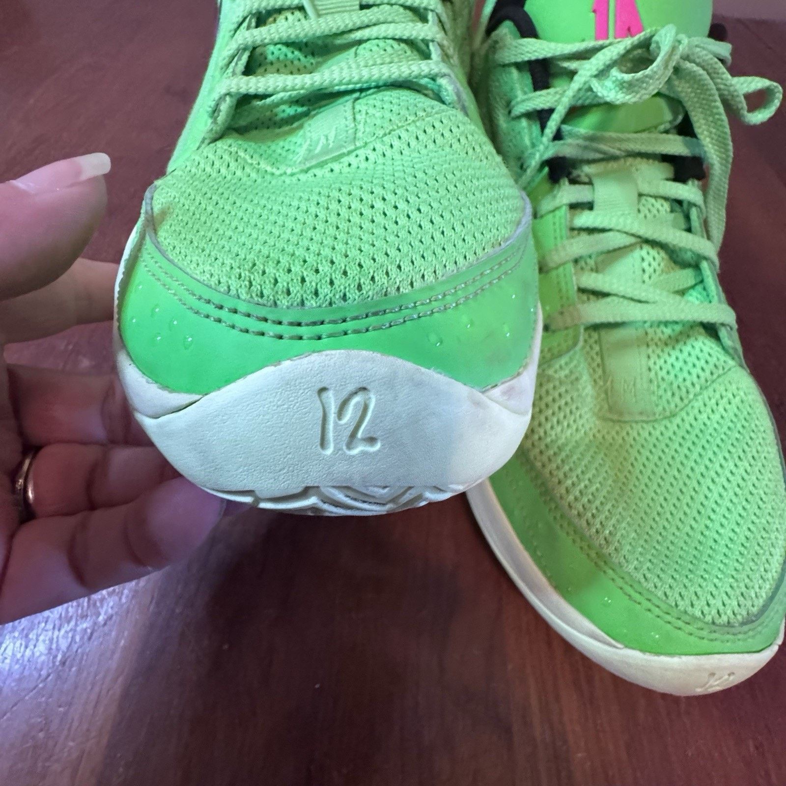 Nike Nike Ja 1 Twelve Green Pink Men’s 13.5 Shoes Zoom Ja Morant Size US 13 / EU 46 - 5 Thumbnail