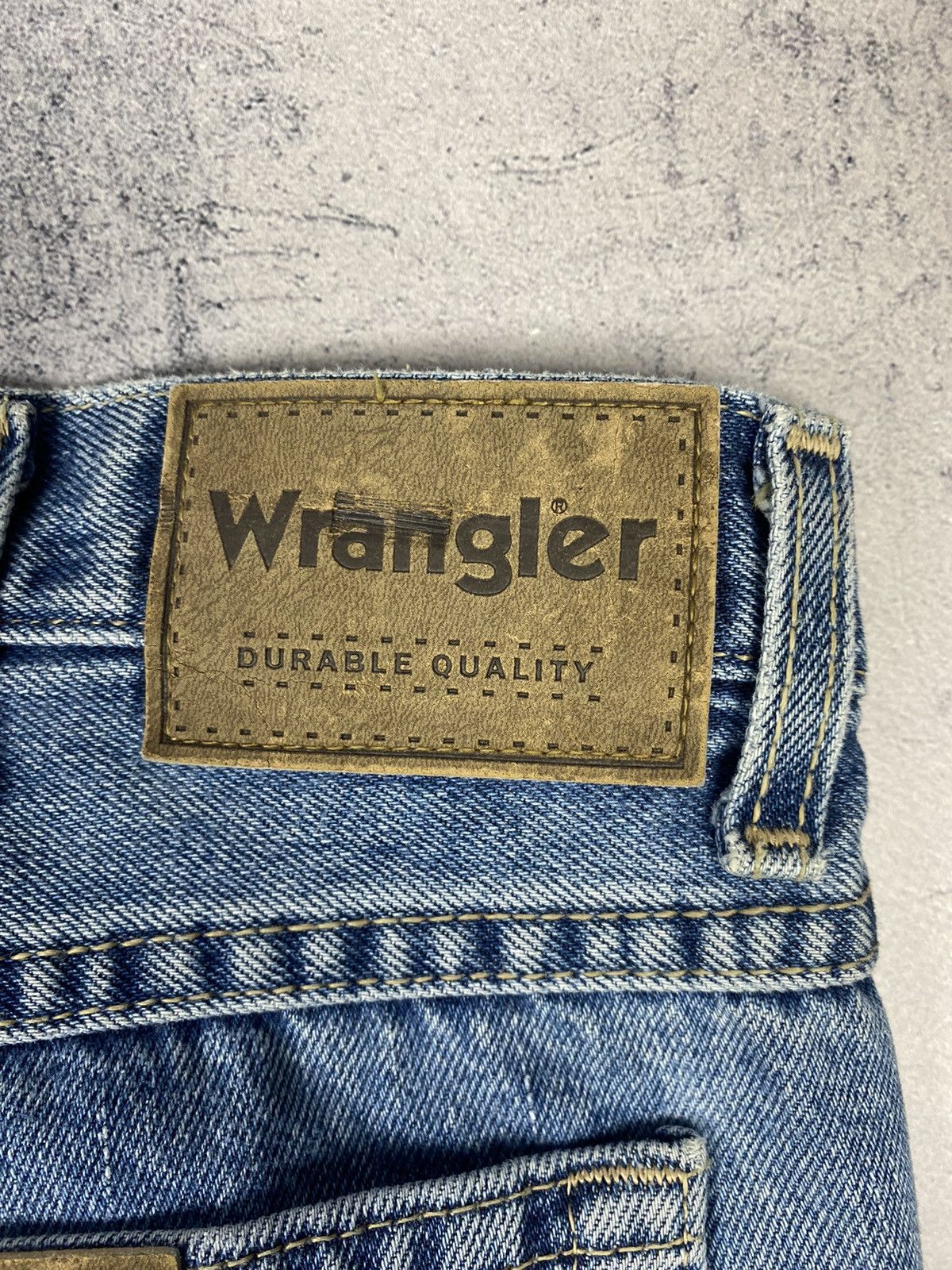 Designer × Wrangler Wrangler Washed Blue Denim Jeans Pants Size US 38 / EU 54 - 5 Thumbnail