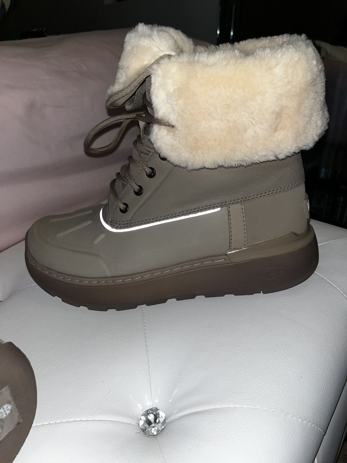 Ugg Ugg Men's City Butte Boot Dune Leather/ Wool 1153390 Size 11 Size US 11 / EU 44 - 2 Thumbnail