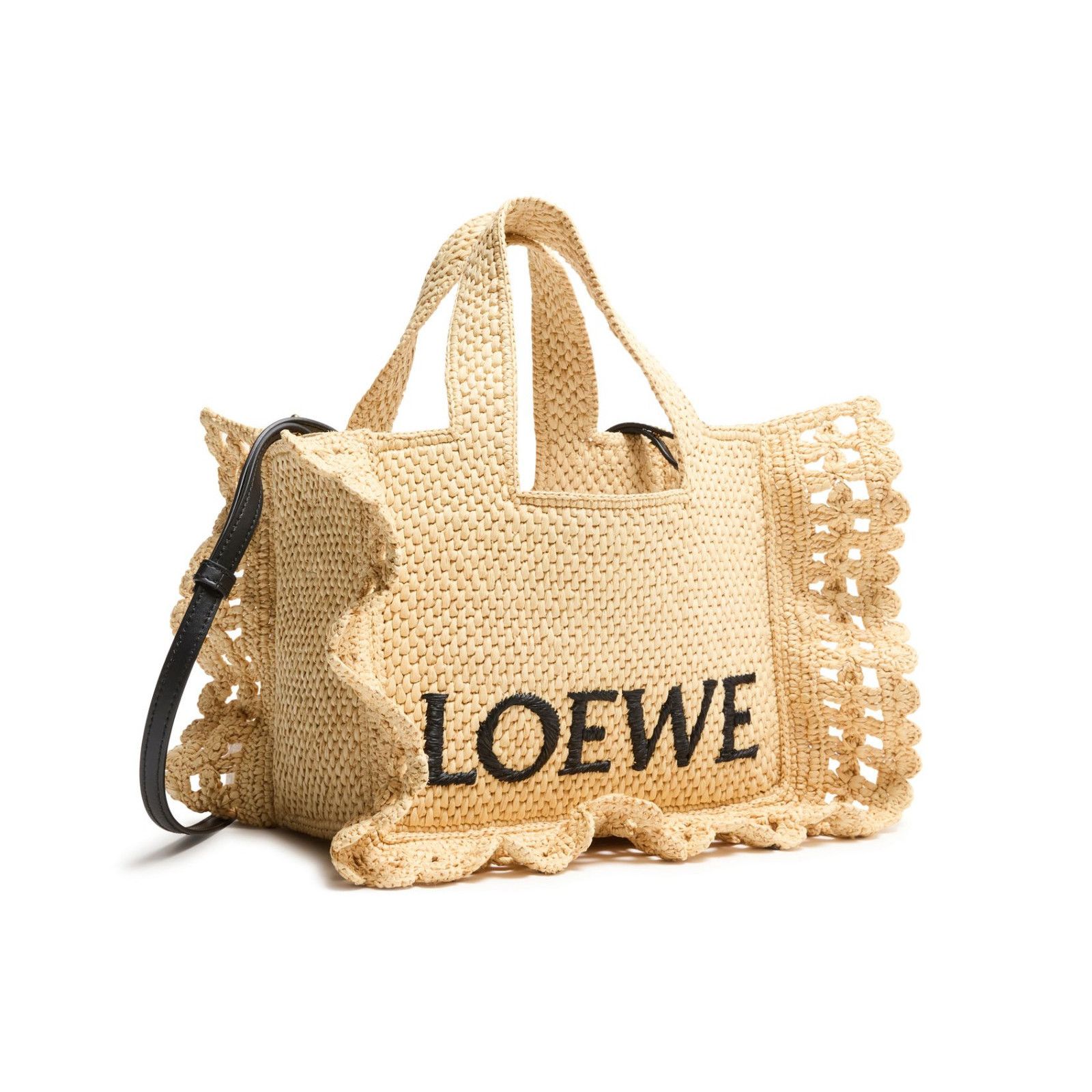 Loewe LOEWE Ruffles Small Natural Raffia Tote Bag New & Authentic Size ONE SIZE - 2 Thumbnail