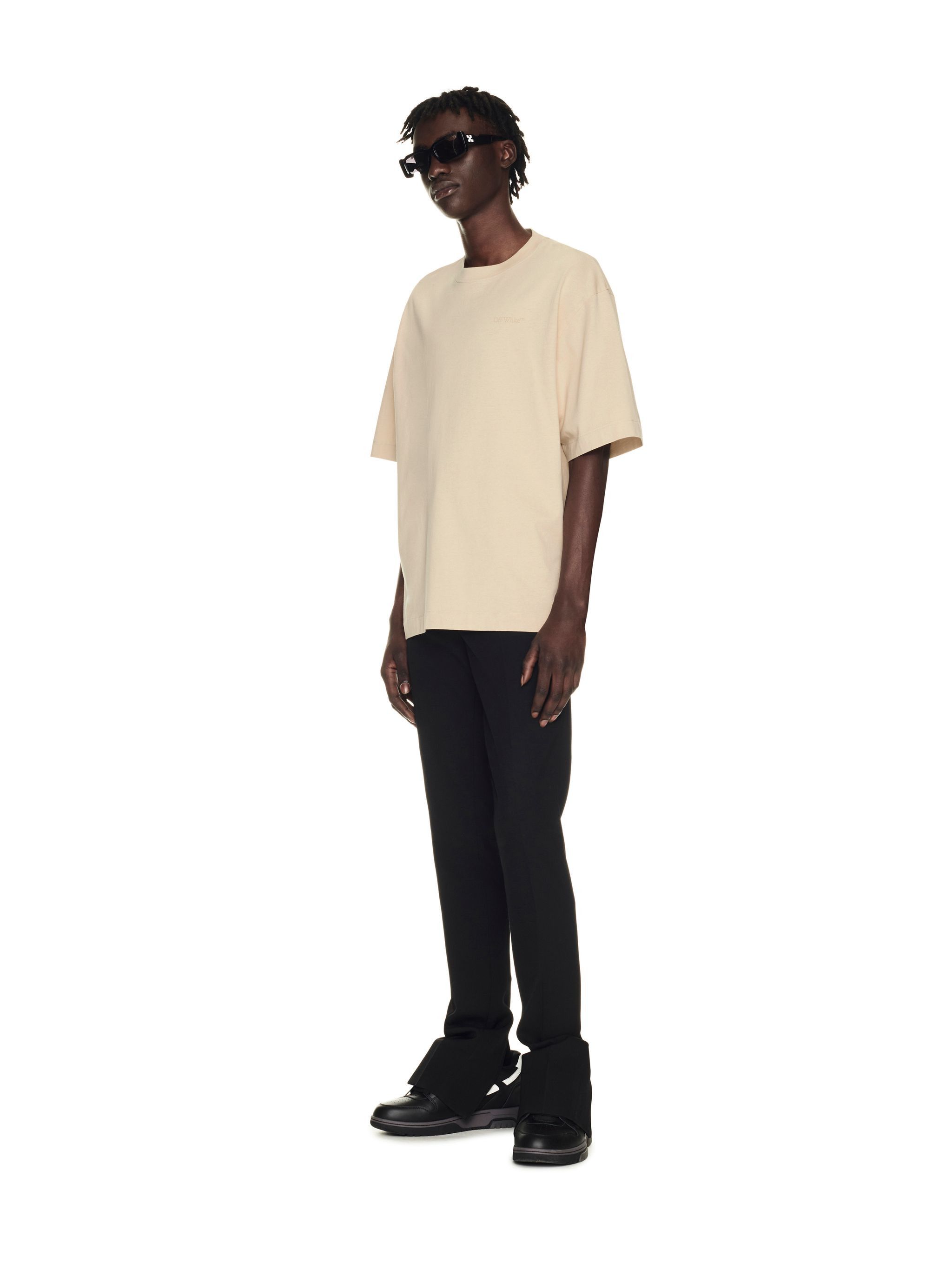 Off-White o1gr1nt1124 Scribble Carry Over Skate S/S T-Shirt in Ivory Size US XS / EU 42 / 0 - 4 Thumbnail