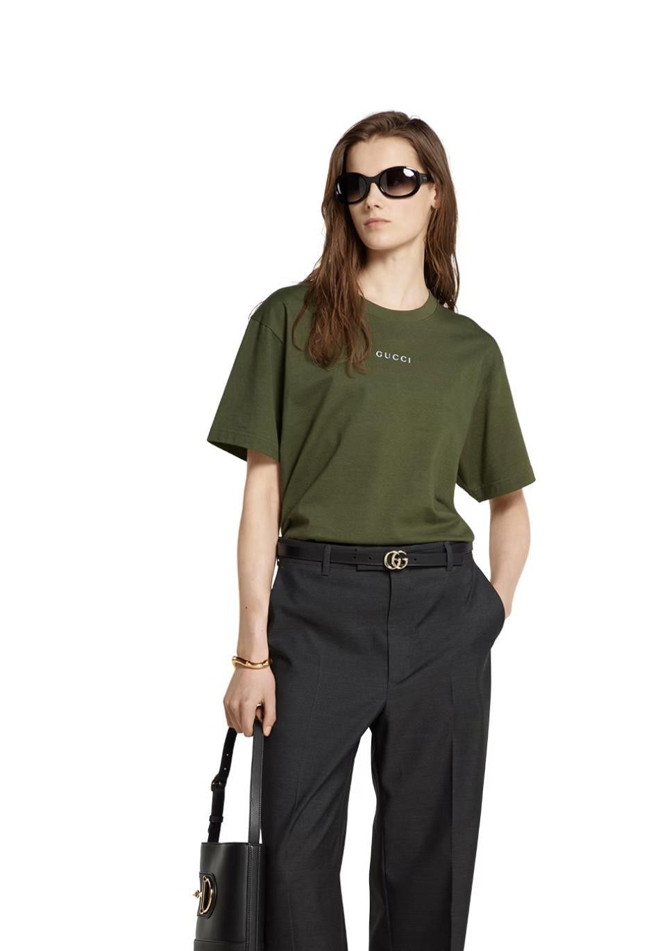 Gucci GUCCI COTTON JERSEY T-SHIRT SIZE M Size ONE SIZE - 2 Thumbnail