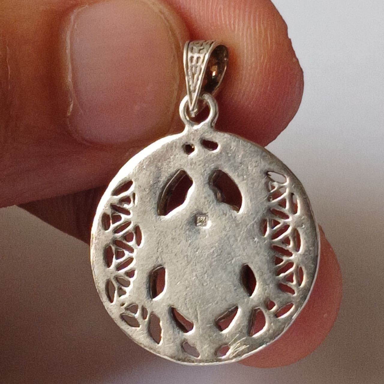 Sterling Silver 925 Silver Scarab Pendant – Egyptian Jewelry with Blue Inlay Size ONE SIZE - 6 Thumbnail