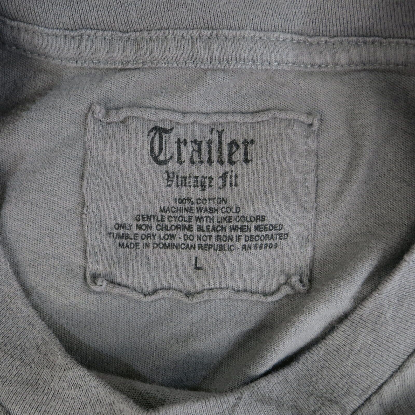 Other Trailer Vintage Fit Gray Tiger Graphic T-Shirt Mens Large Size US L / EU 52-54 / 3 - 4 Thumbnail
