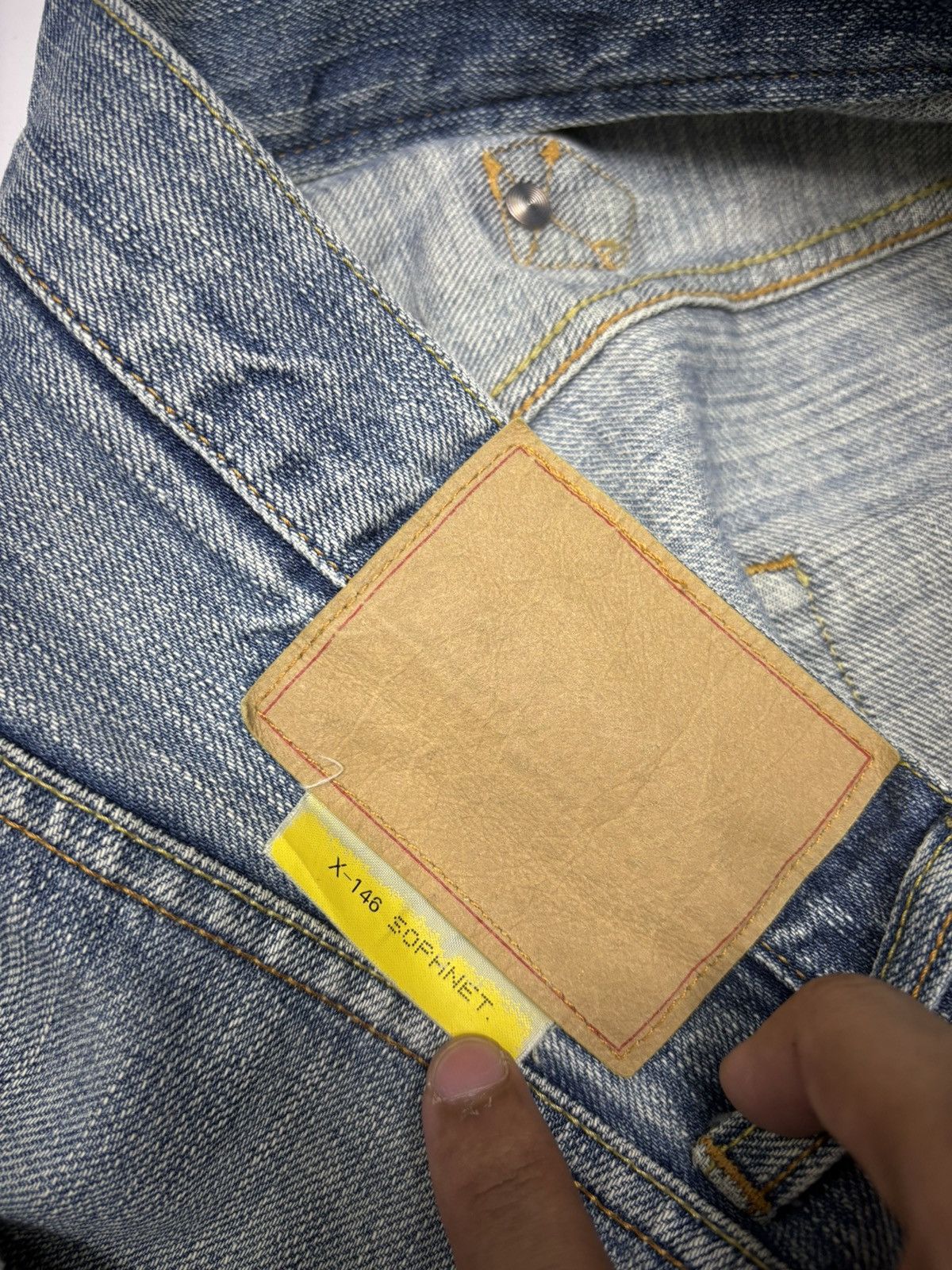 Sophnet. 🔥SOPHNET X-146 PAINTER BAGGY JEANS DISTRESSED DENIM Size US 36 / EU 52 - 14 Thumbnail