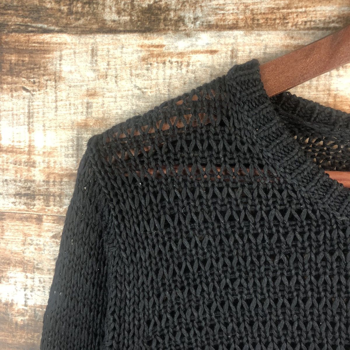 Vintage DL Uniqlo crochet Black Knitwear #C547 Size M / US 6-8 / IT 42-44 - 9 Thumbnail