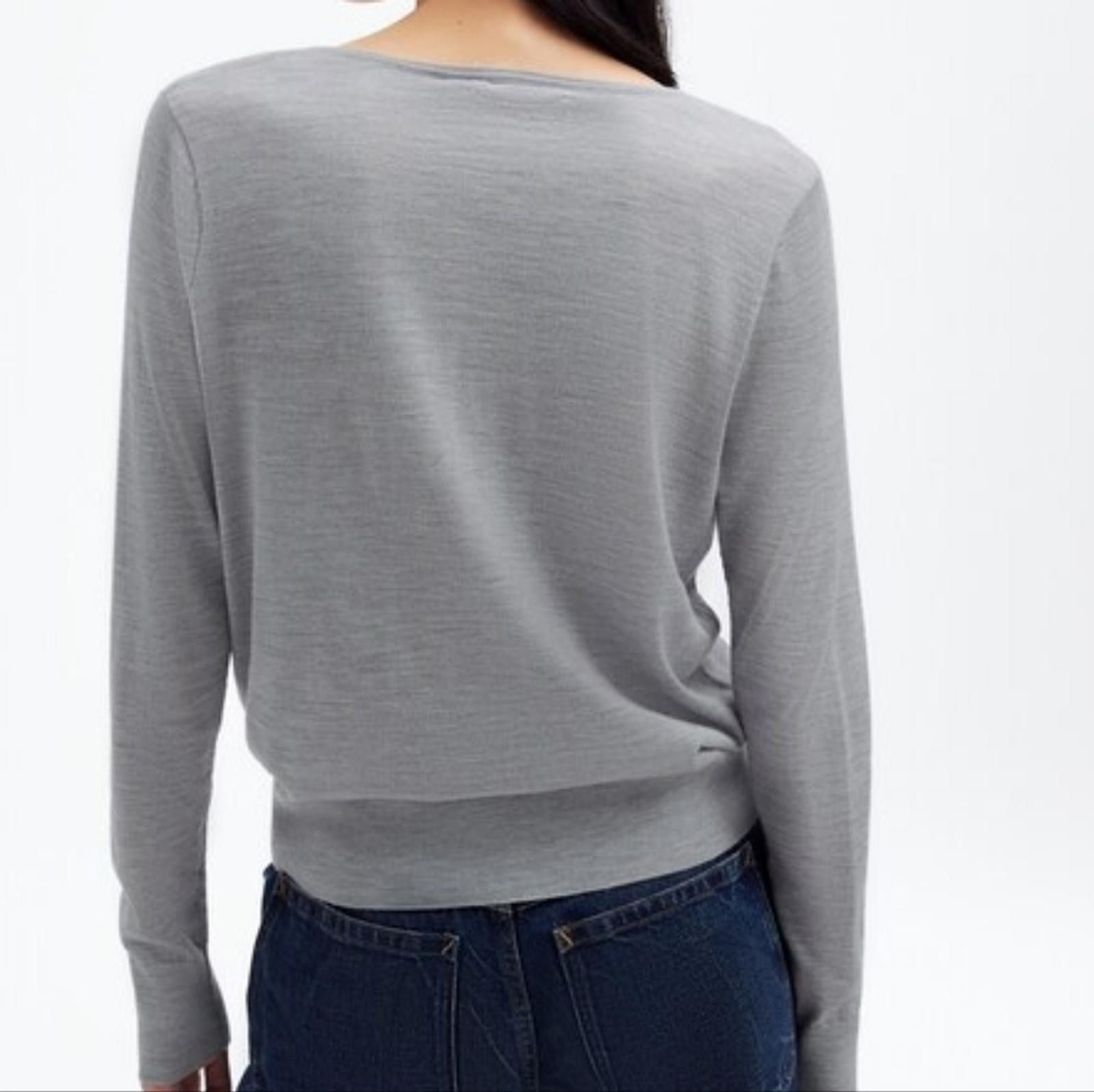 Madewell Madewell Merino Wool-Silk Blend V-Neck Sweater Size XXS / US 00 / IT 34 - 2 Thumbnail