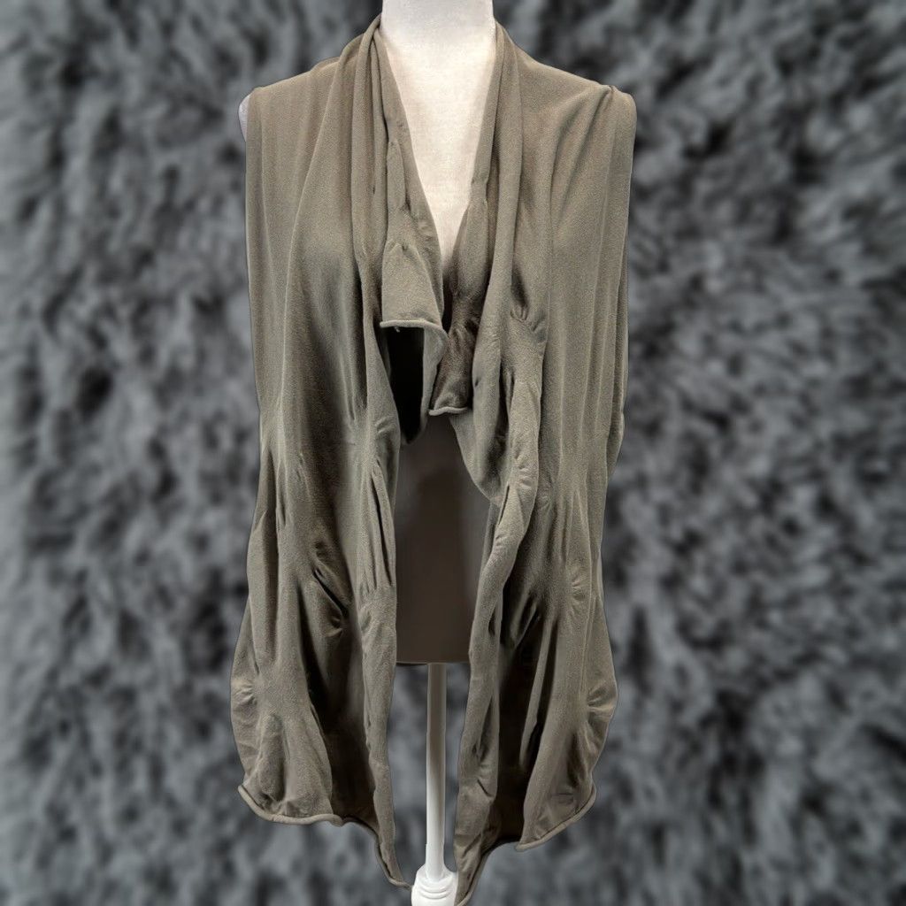 Vintage Lafayette 148 Knit Vest Womens Large Grey Brown Size L / US 10 / IT 46 - 1 Thumbnail