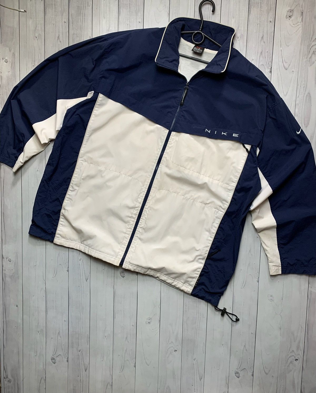 Nike × Vintage Vintage Nike jacket size XXl logo swoosh drill Size US XXL / EU 58 / 5 - 1 Thumbnail