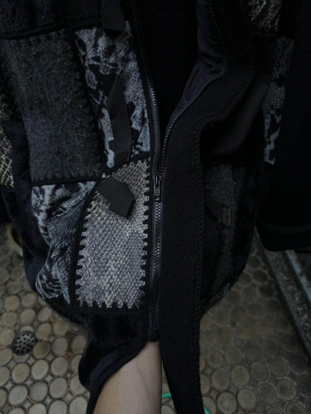 Yoshiyuki Konishi 1990s Yoshiyuki Konishi Python Patchworks Hooded Long Coat Size US XL / EU 56 / 4 - 10 Thumbnail
