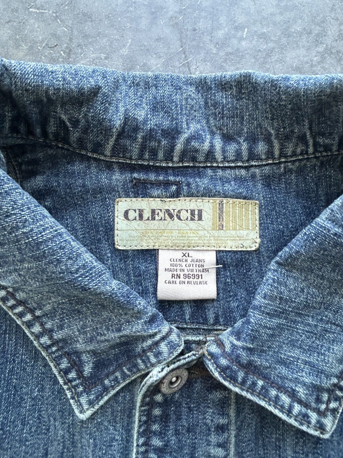 Clench Vintage Y2K Clench Jeans Denim Jacket Size US XL / EU 56 / 4 - 5 Thumbnail