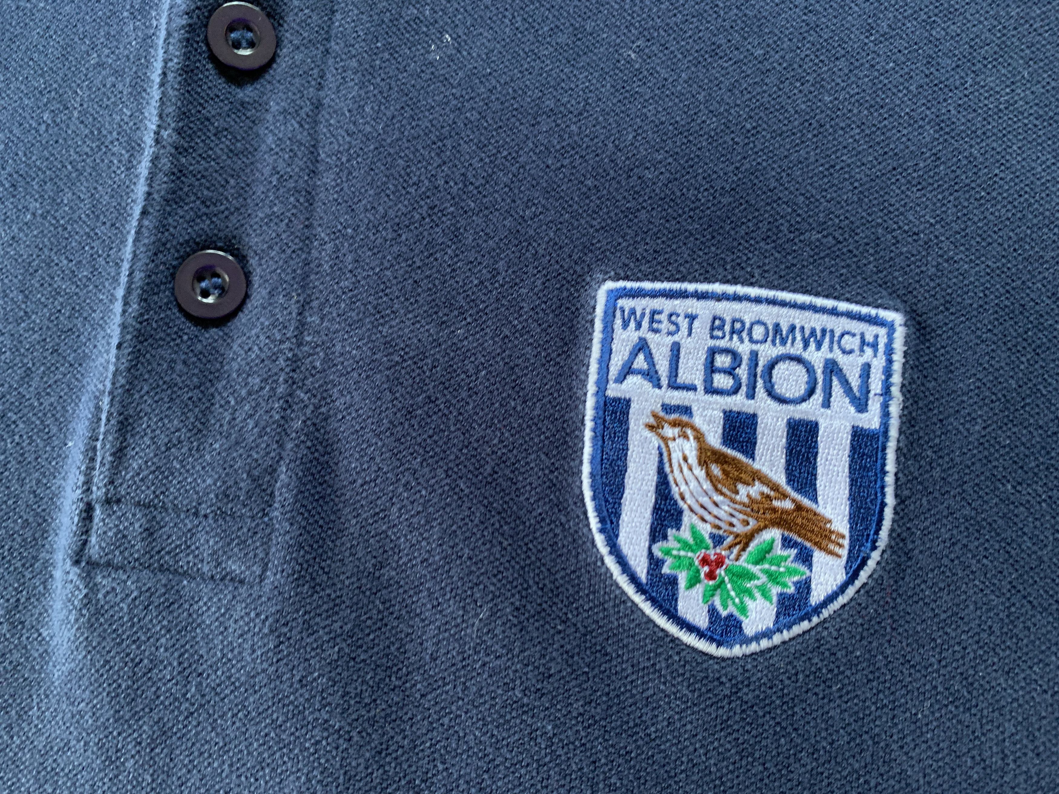 Vintage Vintage West Bromwich Albion FC Cotton Polo T-Shirt Size US S / EU 44-46 / 1 - 6 Thumbnail