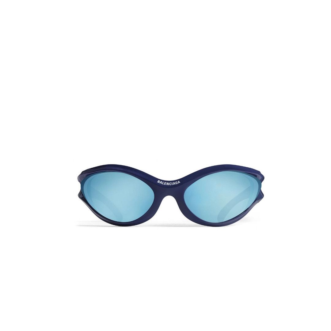 Balenciaga o1srvl11e0225 Size: OS / Dynamo Round Sunglasses in Blue Size ONE SIZE - 1 Thumbnail