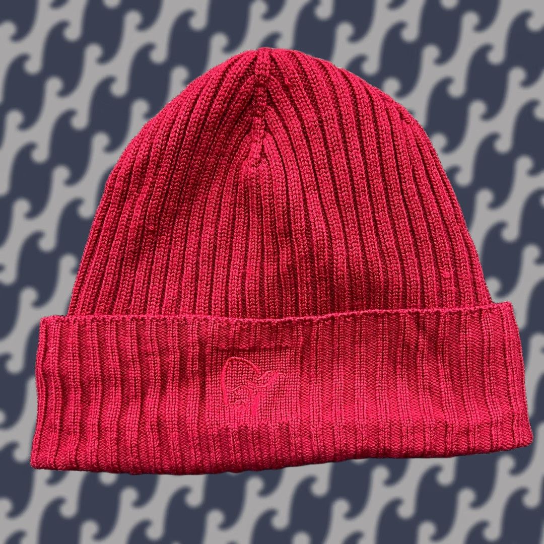 Vintage Norrona Rib Beanie Hat One Size 100% Wool Red Lined Thermal Jester Beanie Unisex Adults Mens Womens Boys Girls Size ONE SIZE - 1 Thumbnail