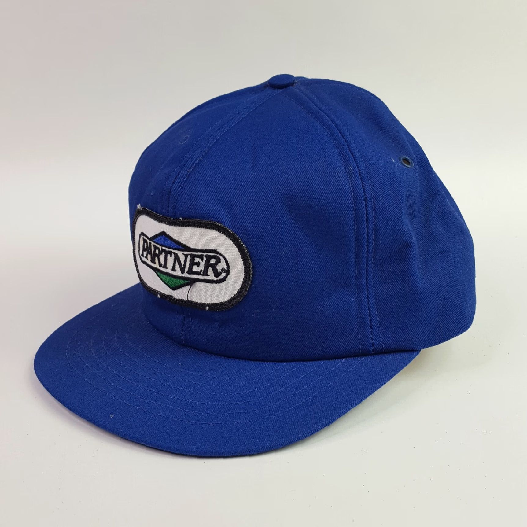 Vintage VINTAGE Swingster USA Made Trucker Hat Patch 80s 90s Farm Cap Adjustable Men Blue Hat Size ONE SIZE - 6 Thumbnail