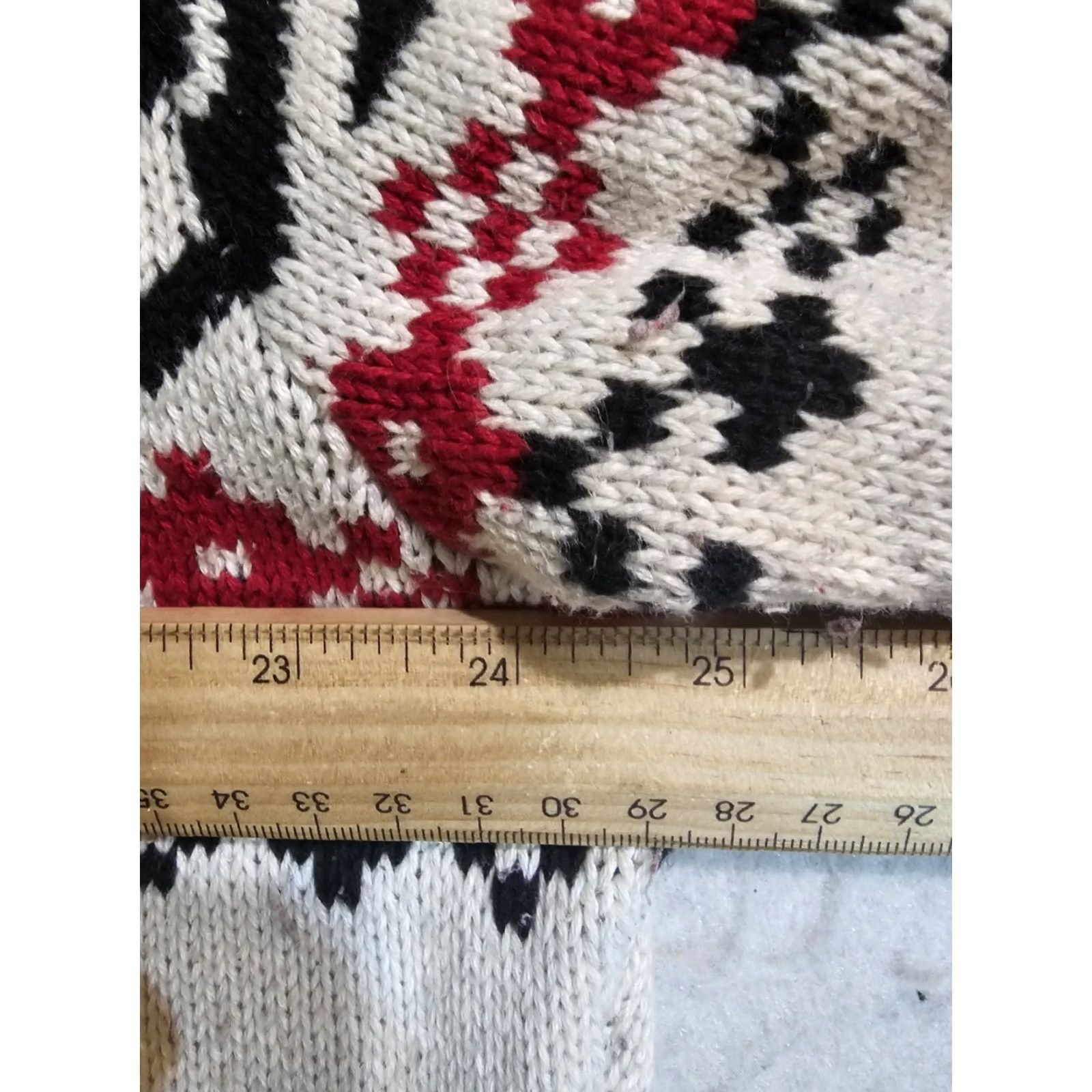 Chaps VINTAGE Chaps Ralph Lauren Sweater Nordic 1/4 Button Mock Neck 2XL Cream Black Red Pattern Mens Size US XXL / EU 58 / 5 - 7 Thumbnail