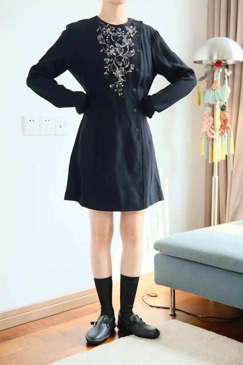 Kenzo KENZO A large embroidered slanted dress Size XS / US 0-2 / IT 36-38 - 3 Thumbnail