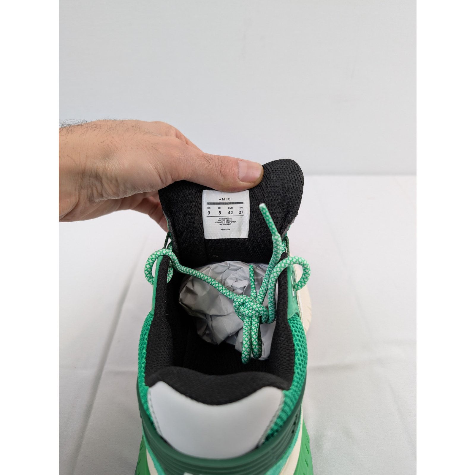 Amiri o1rshd1 MA Runner Sneakers in Green Size US 9 / EU 42 - 18 Thumbnail