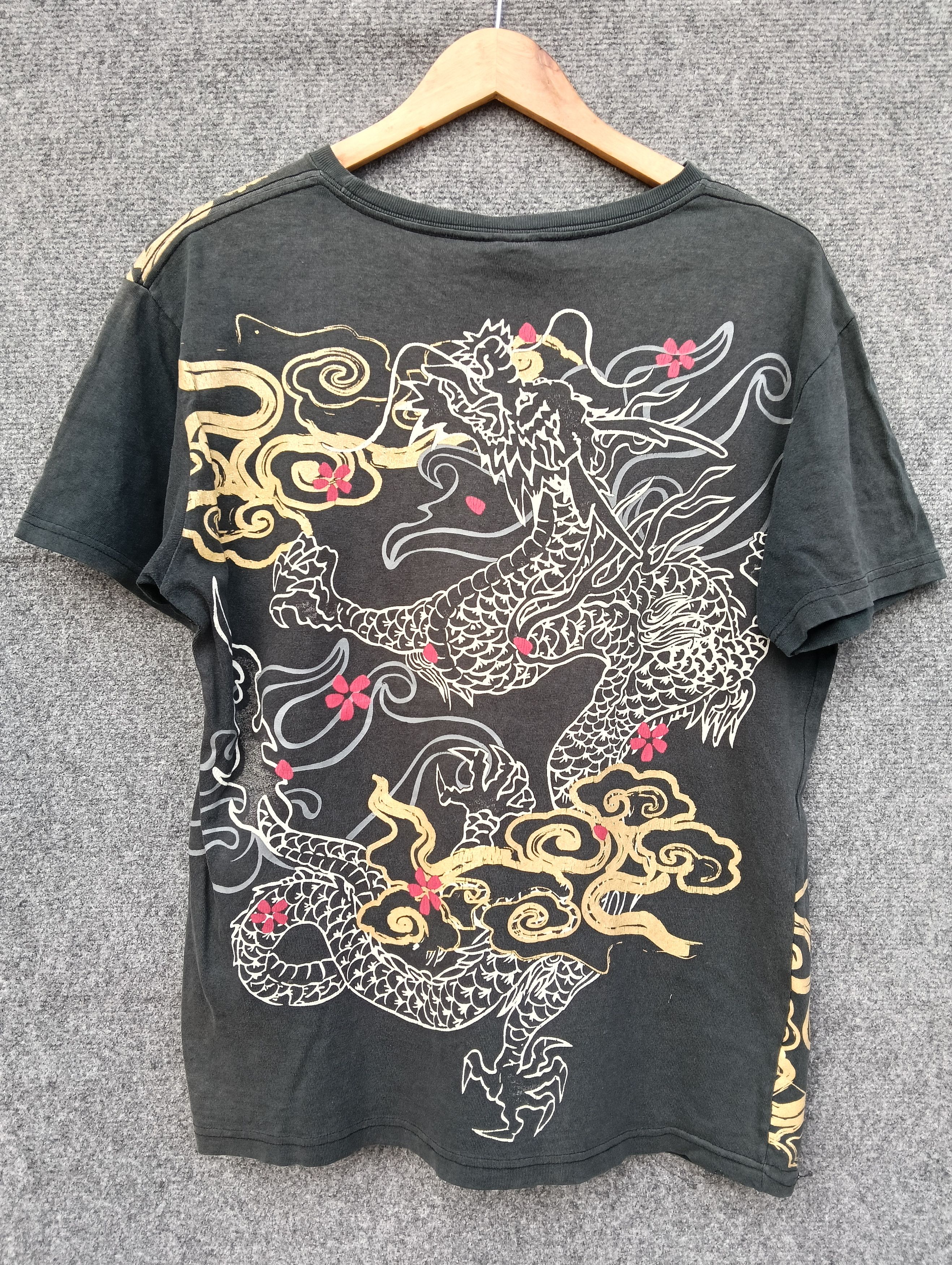 Karakuri Tamashii OBLO Japanese Dragon Streetwear T-Shirt like karakuri style. Size US M / EU 48-50 / 2 - 1 Thumbnail