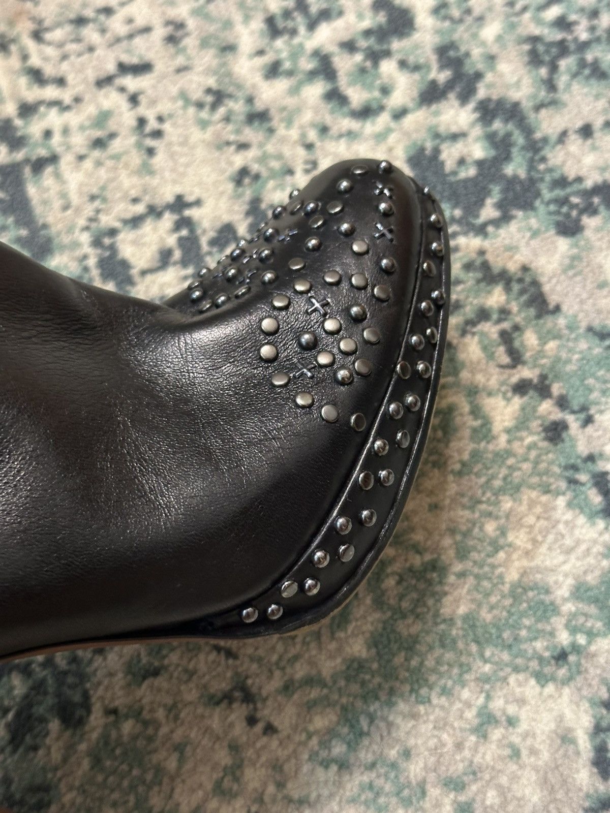 Alaia ALAÏA Leather Zipper Studded Accent Boots Size US 8.5 / IT 38.5 - 22 Thumbnail