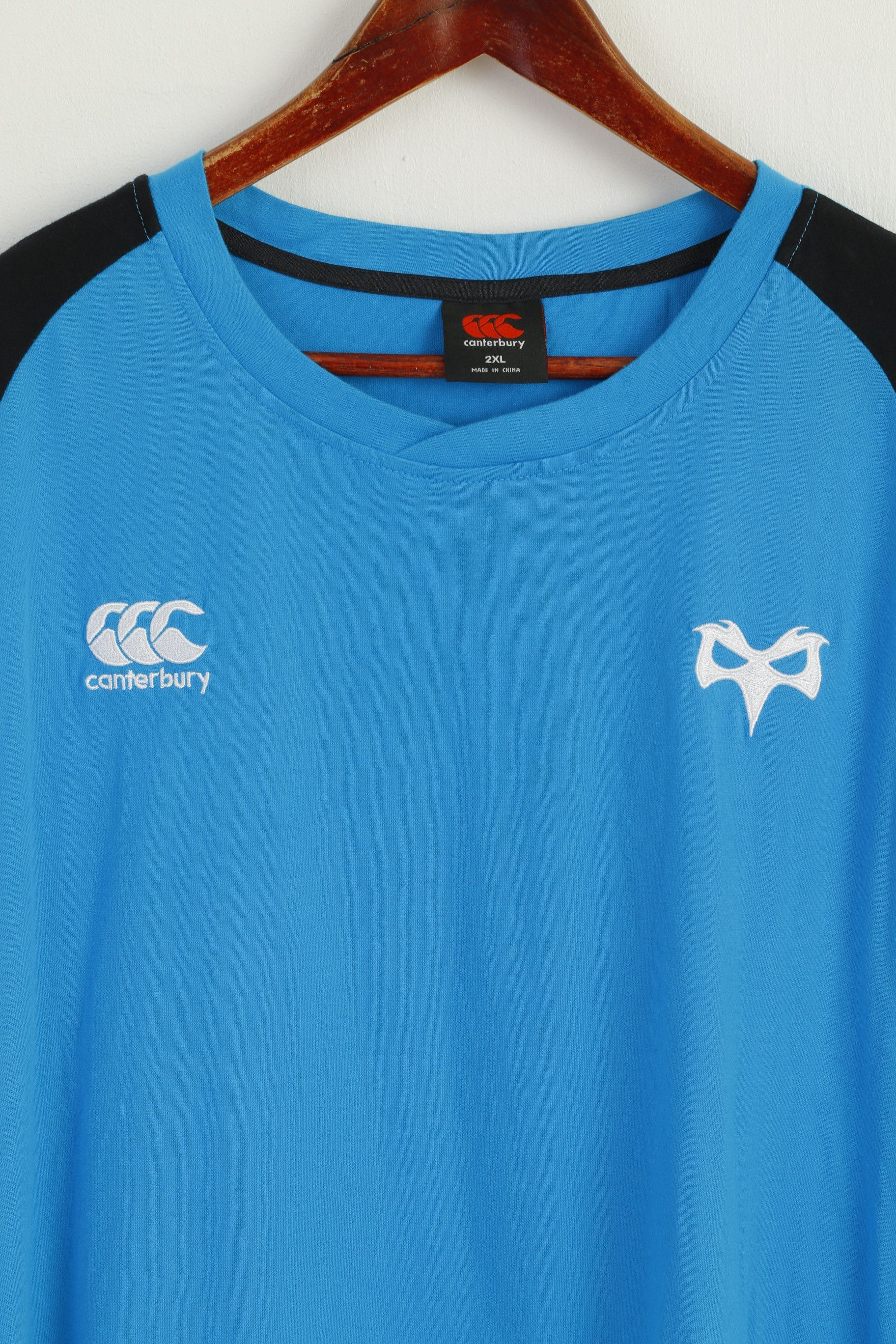 Canterbury of New Zealand Canterbury Men XXL Shirt Blue Cotton OSPREYS Rugby 7925 Size US XXL / EU 58 / 5 - 2 Thumbnail
