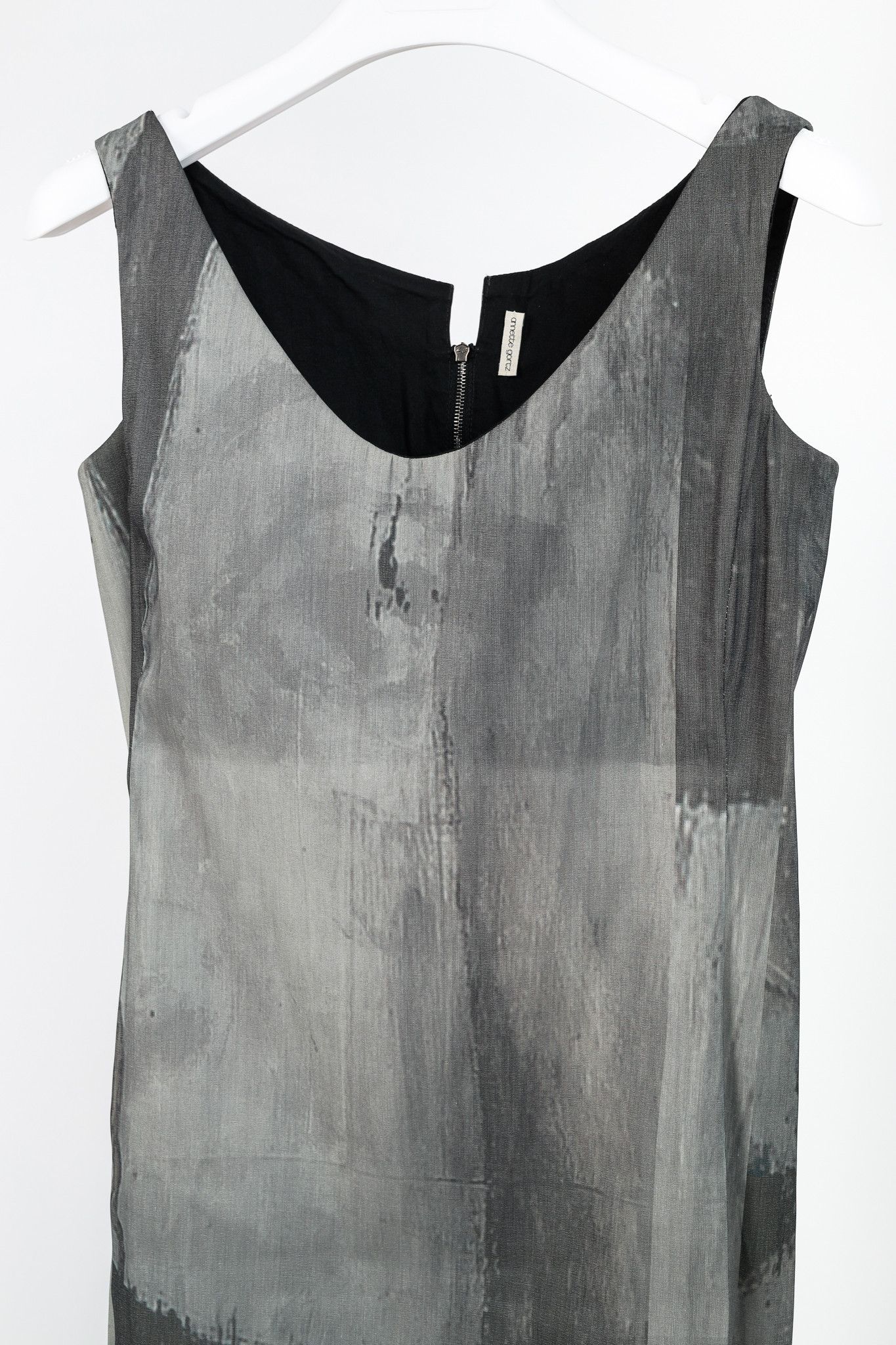 Annette Gortz SS/15 Dial Grey Graphic-Print Midi Dress